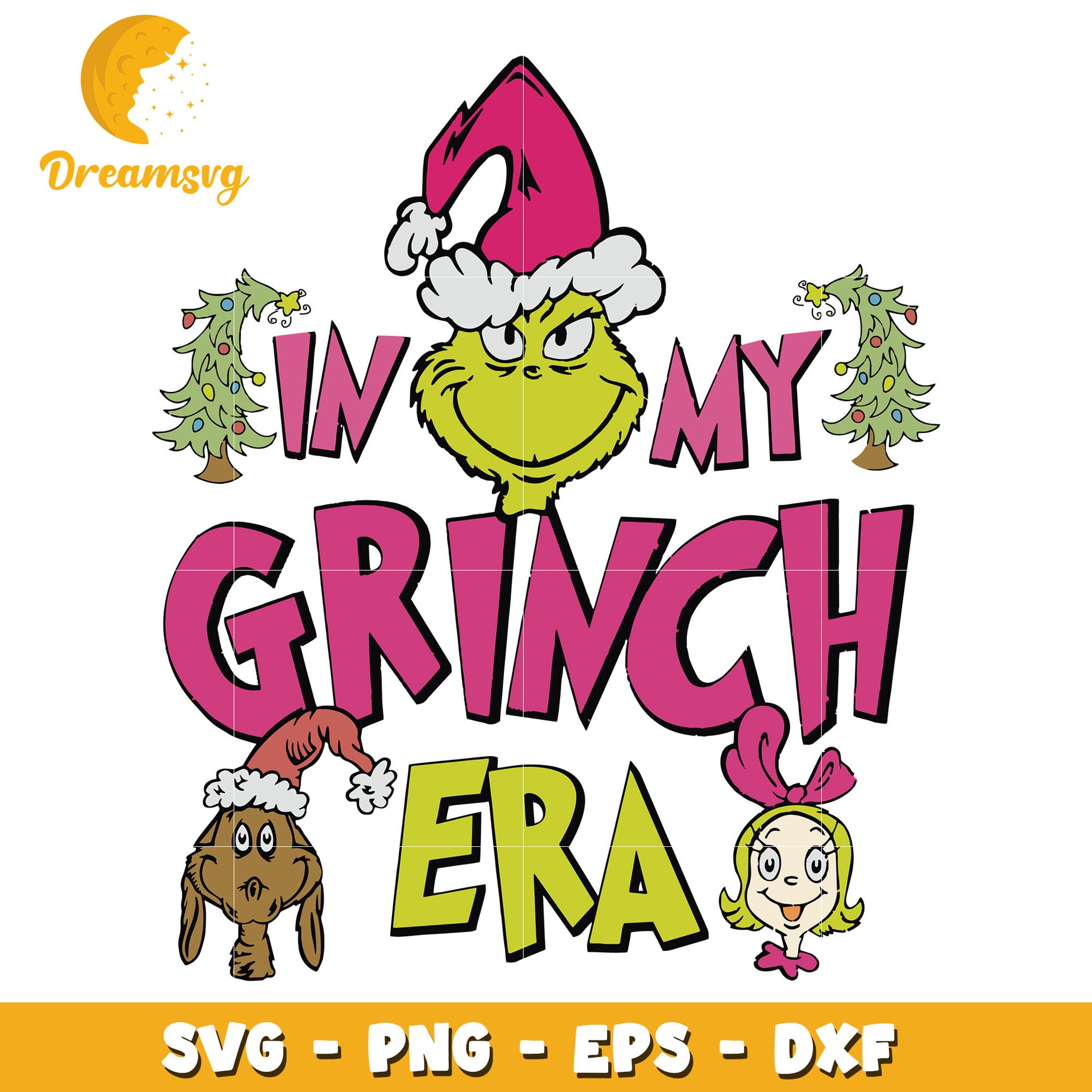 In My Grinch Era svg, retro christmas svg, Christmas svg