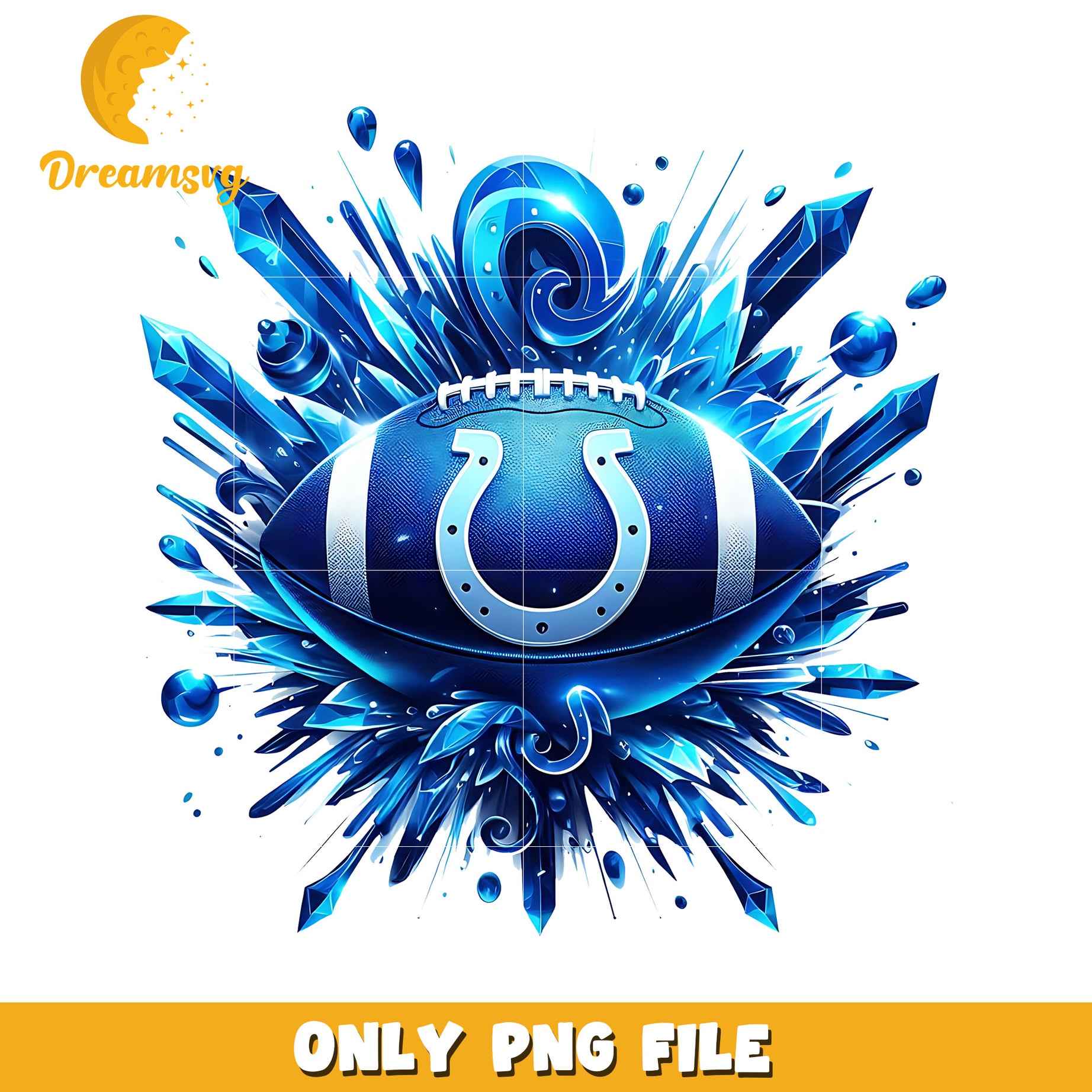 Indianapolis colts ball logo png, american sports png, nfl plus png