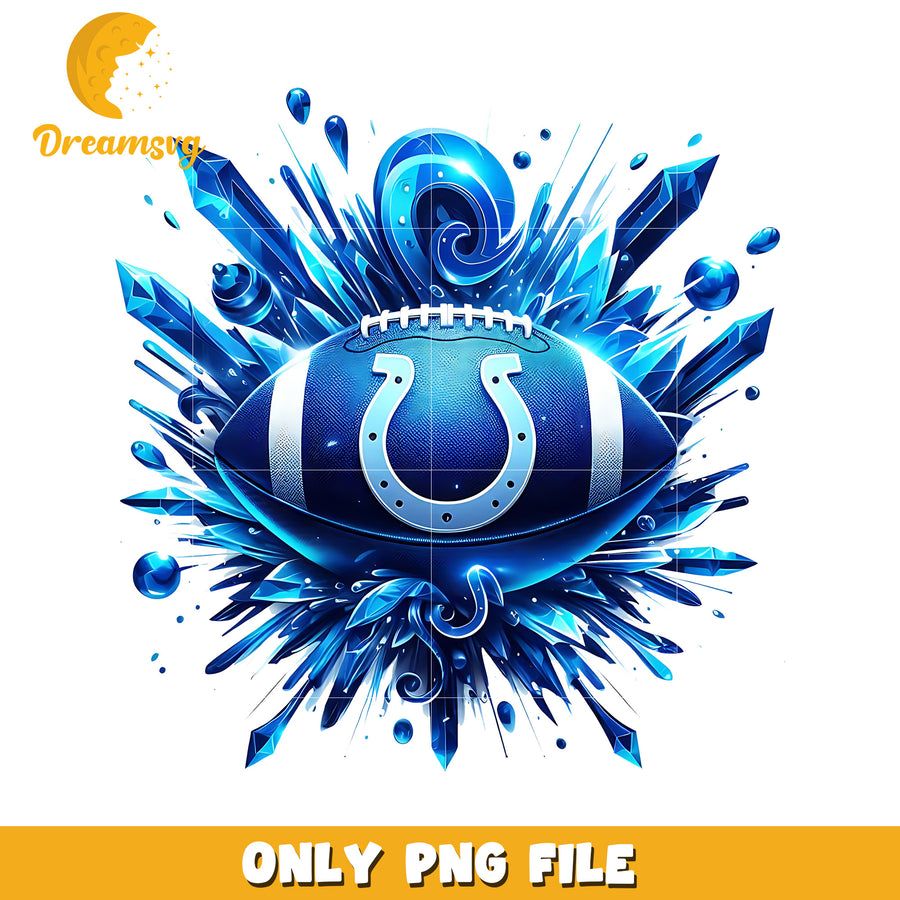 Indianapolis colts ball logo png, american sports png, nfl plus png