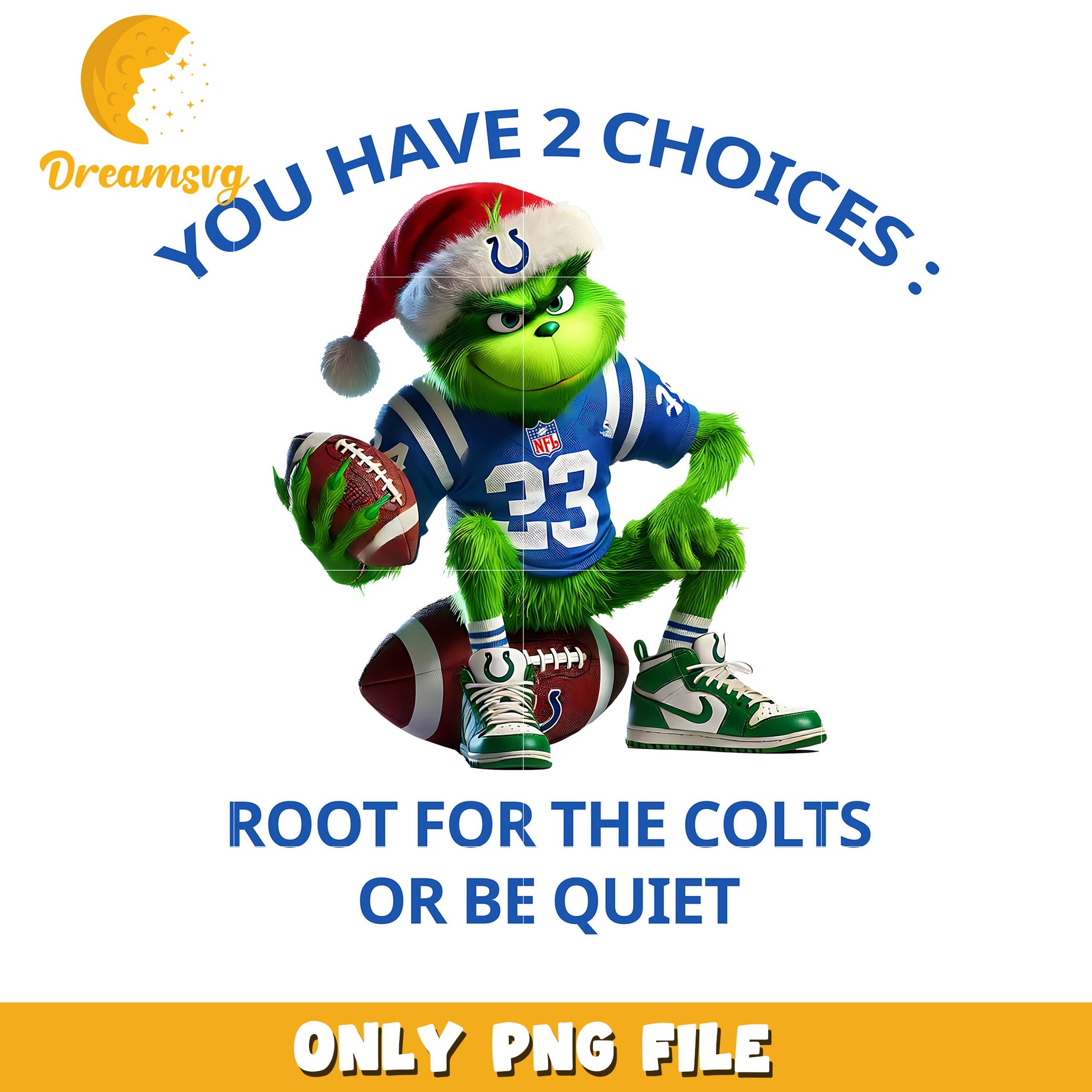 Indianapolis colts grinch png, american sports png, nfl plus png