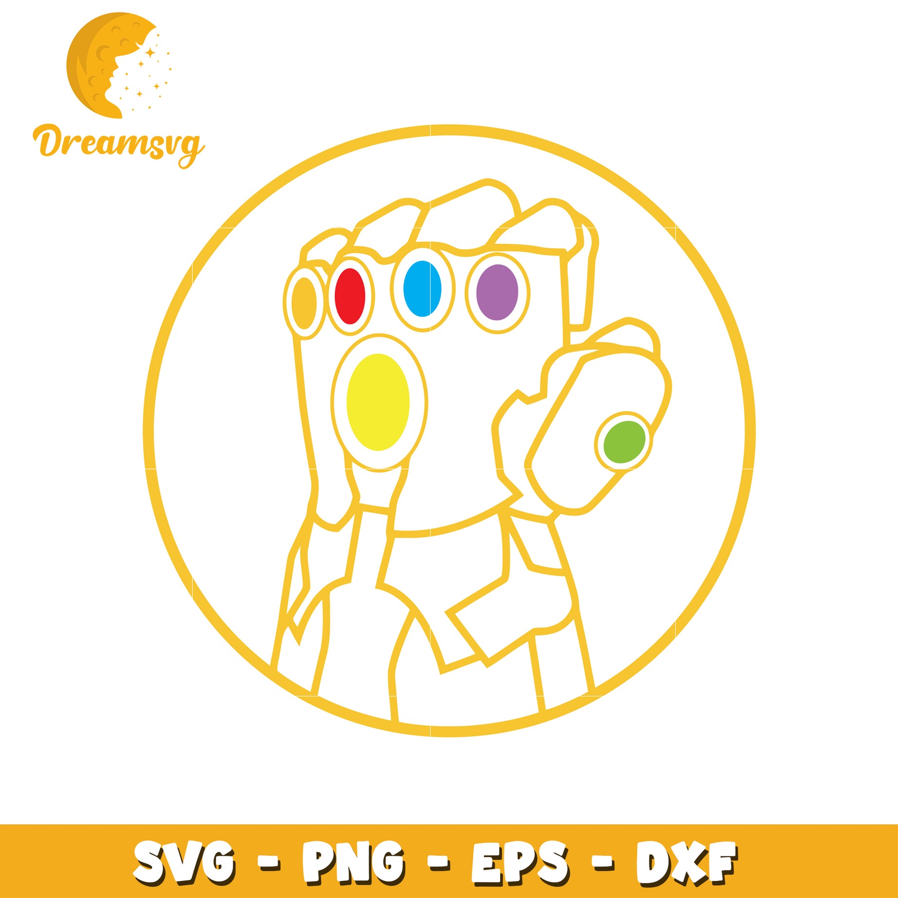 Infinity Gauntlet SVG Cut File