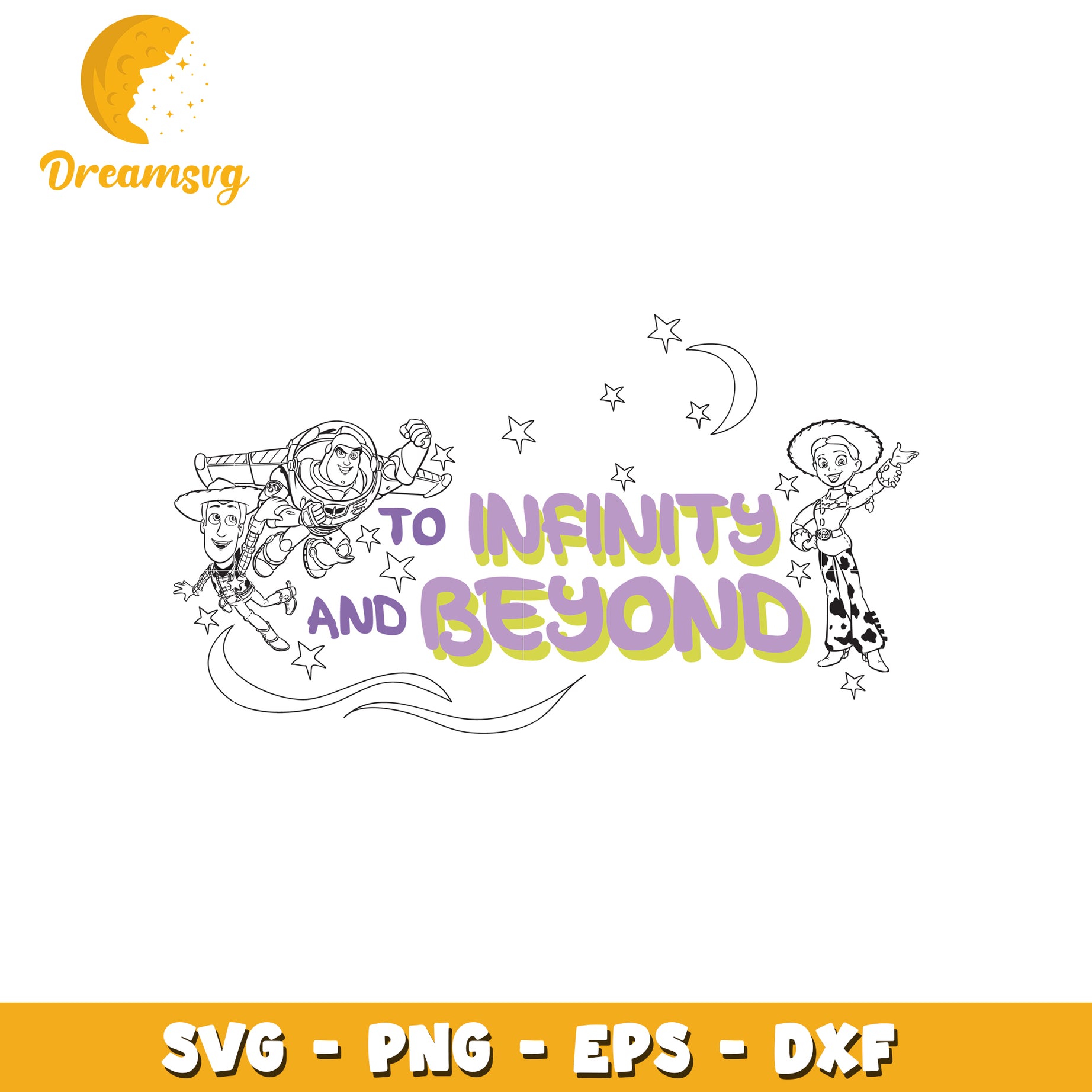 Infinity and Beyond SVG Clipart for Crafts and Design