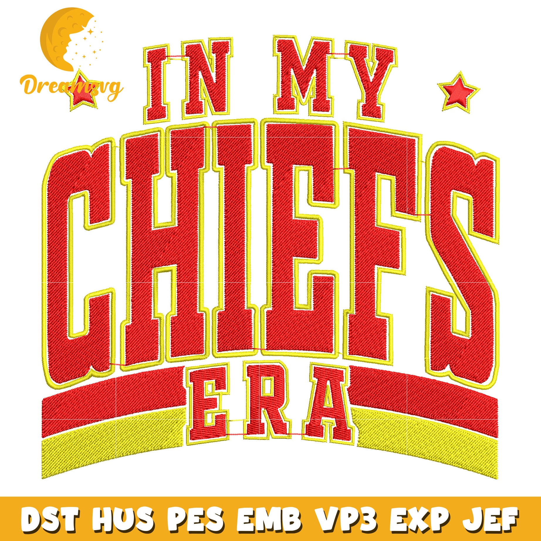 In My Chiefs Era embroidery design