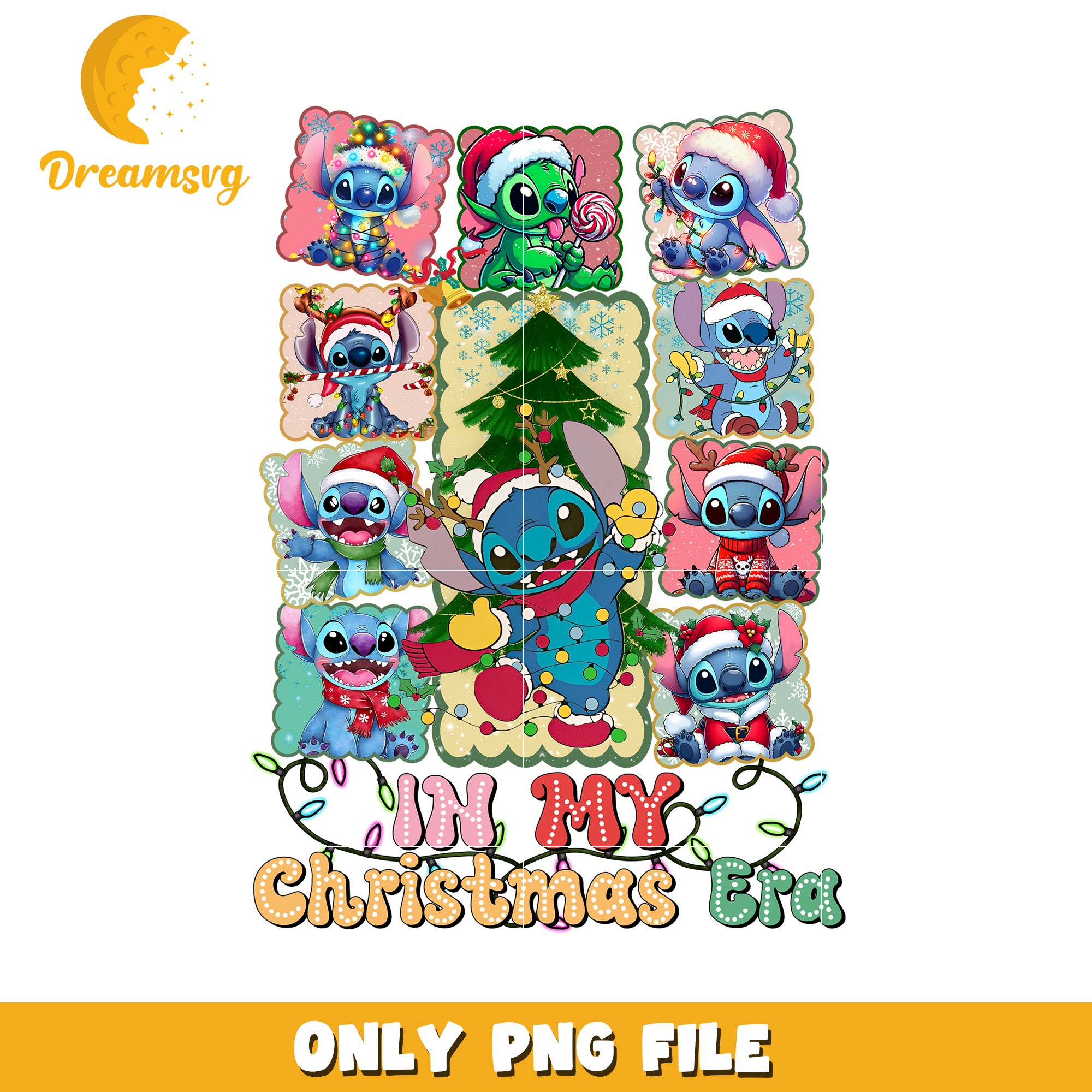 In my christmas era png, merry disney png, holiday magic png