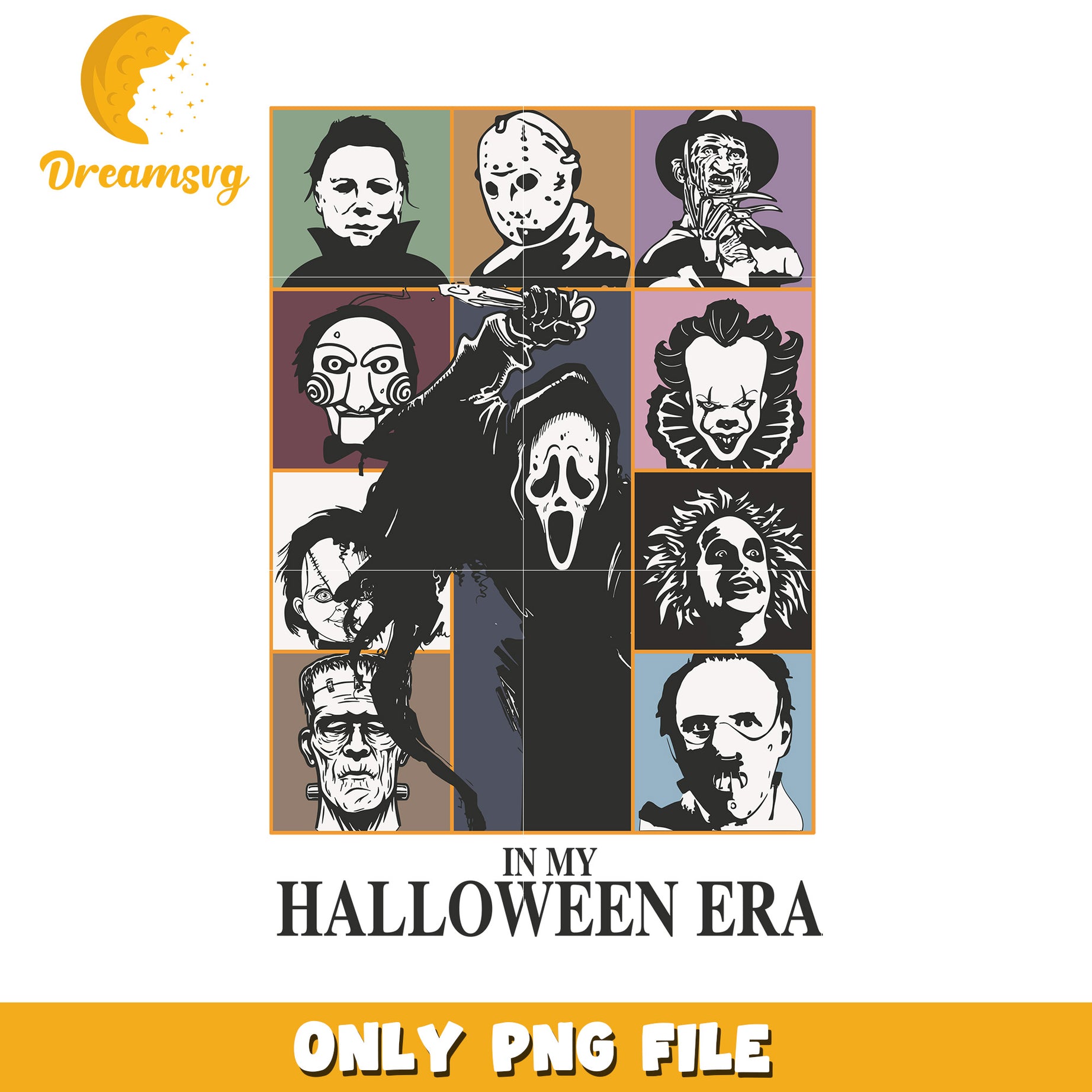 In my halloween era design png, halloween town png, halloween png