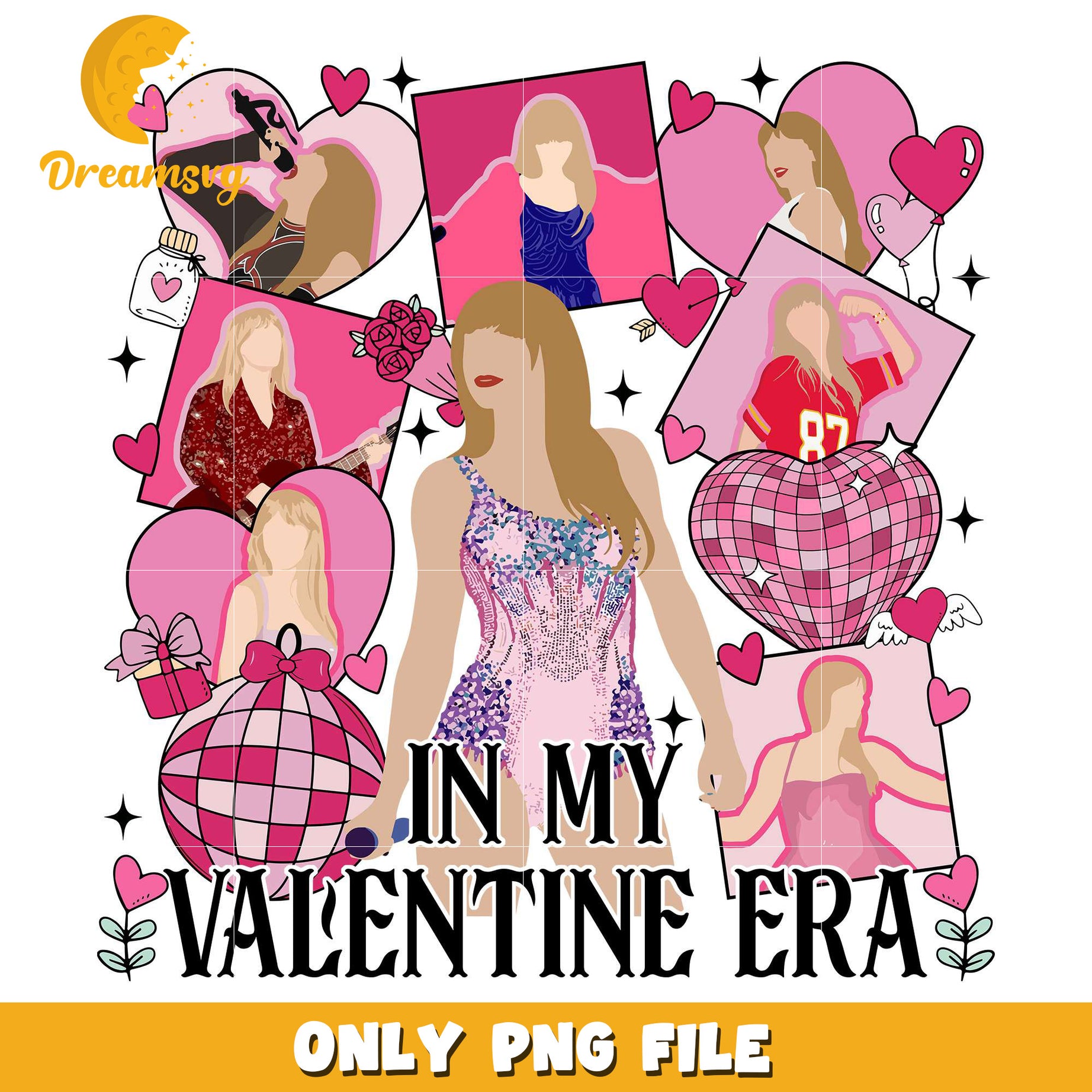 In my valentine era Taylor Swift png, Taylor Swift valentine png