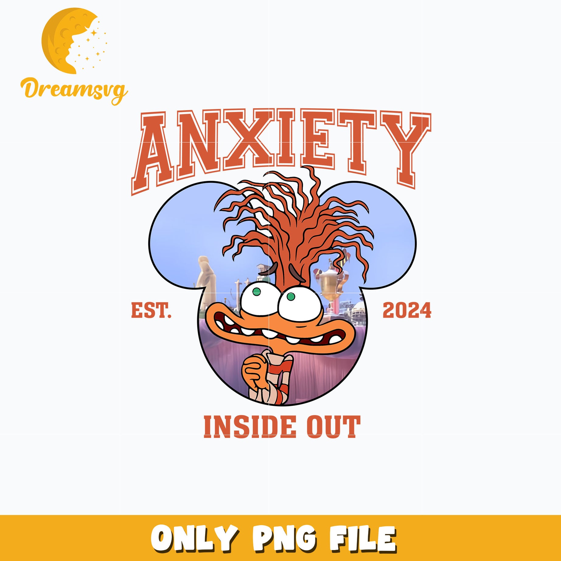 Anxiety est 2024 png, inside out 2 png