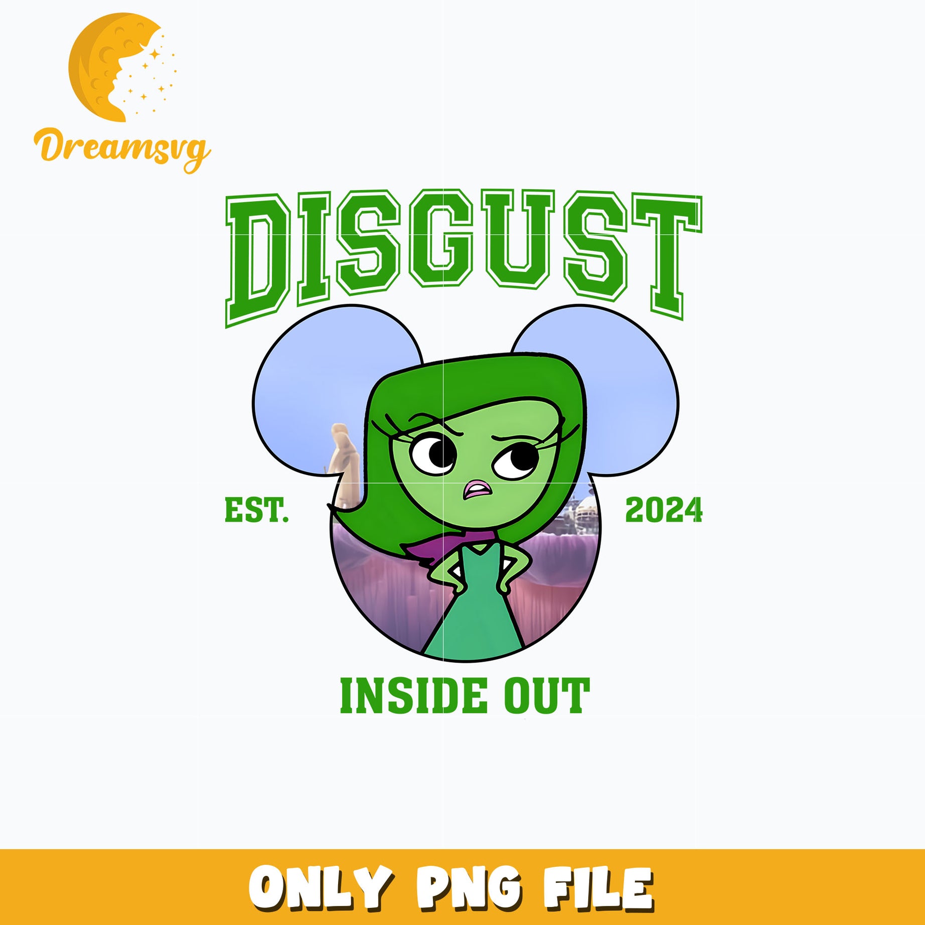 Disgust est 2024 png, inside out 2 png