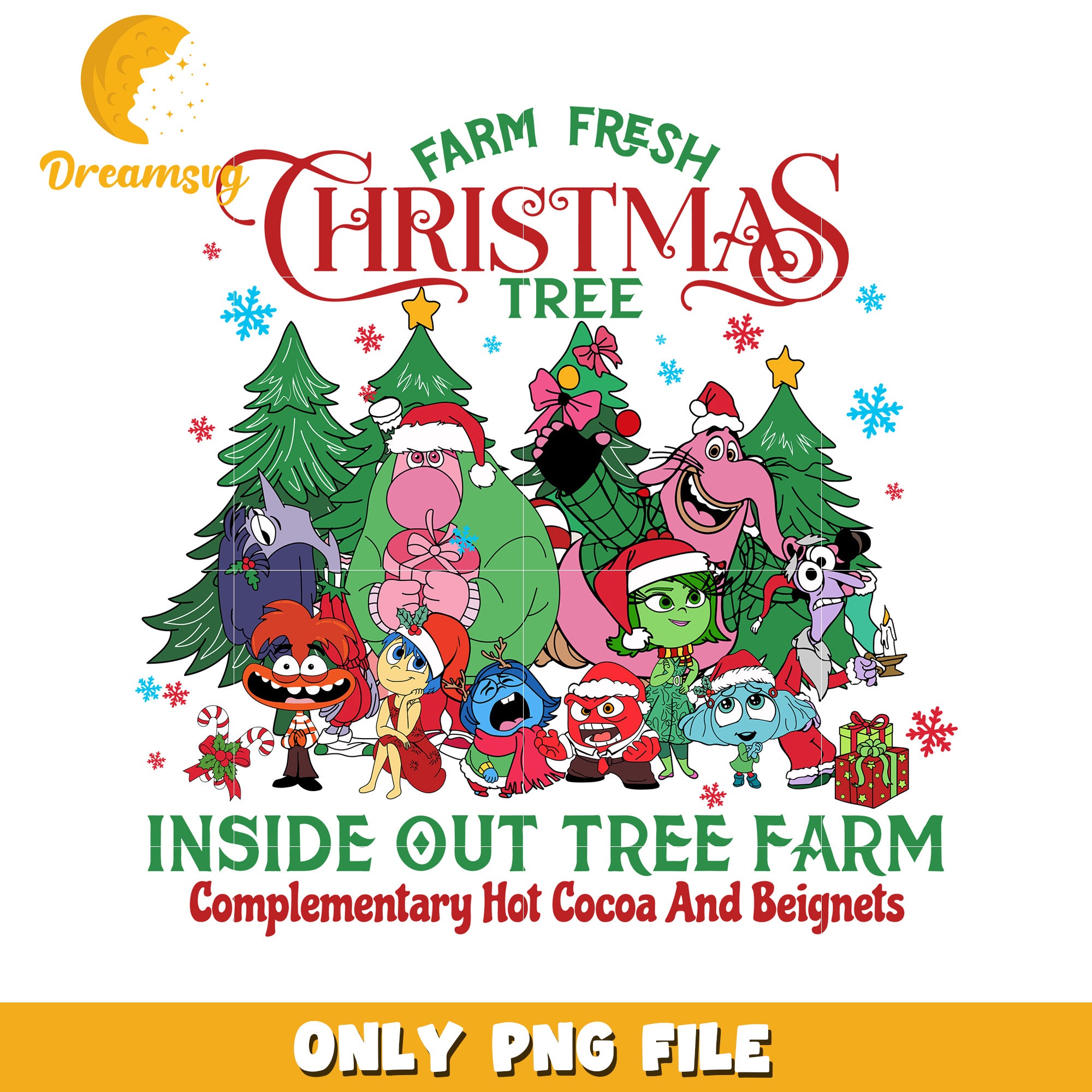 Inside Out Christmas Tree Farm PNG