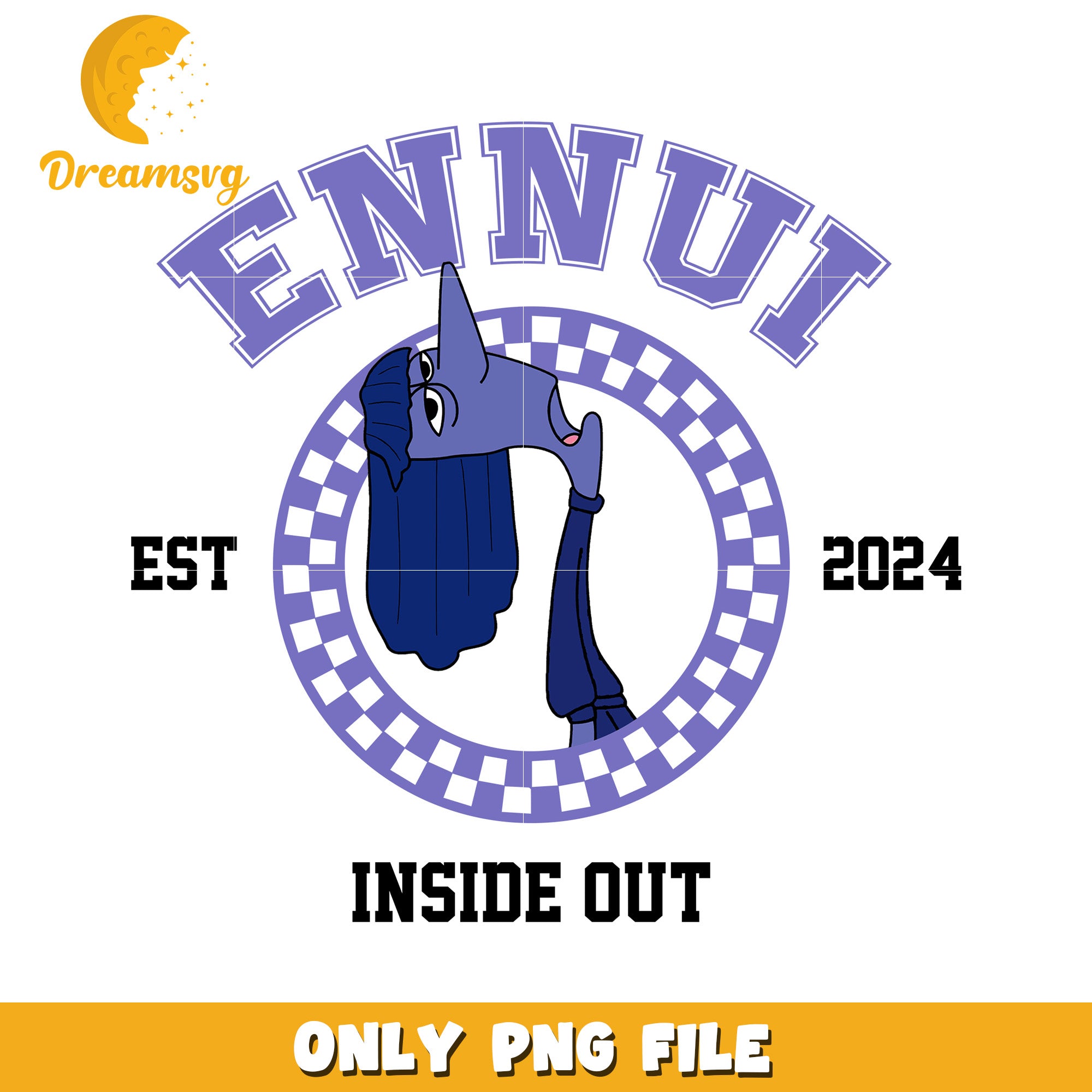 Inside Out Ennui PNG Design 2024