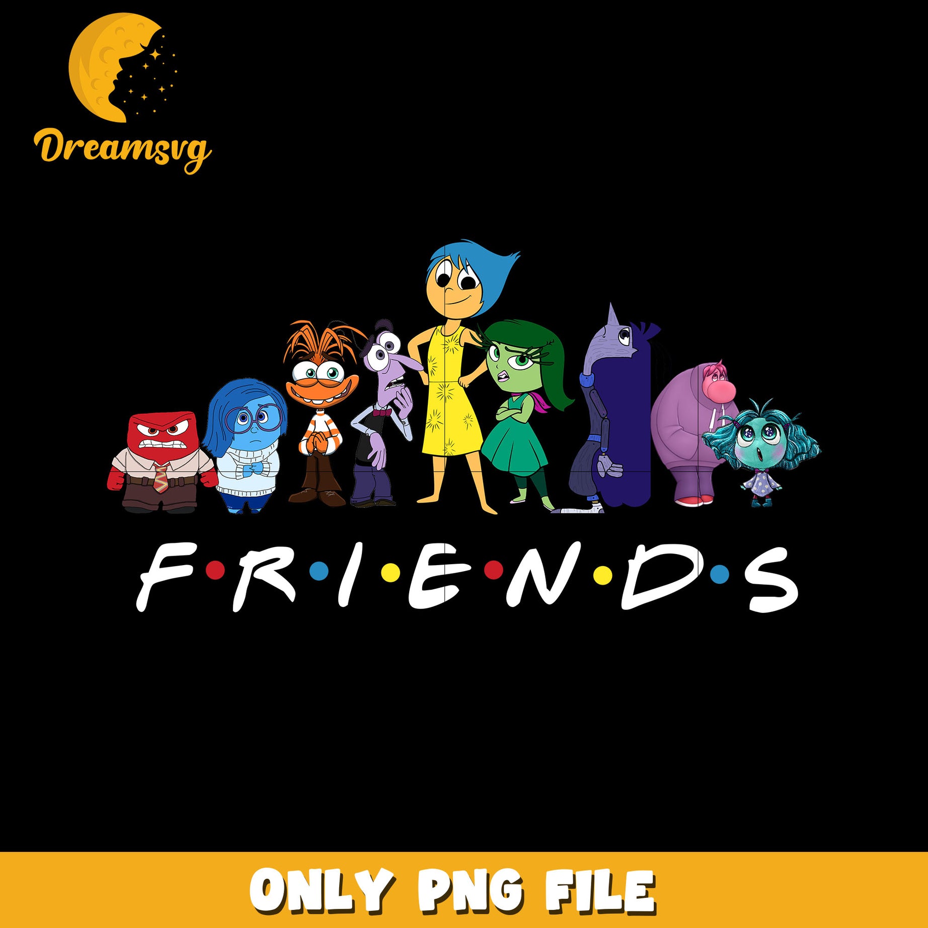 Inside Out friends png, disney png