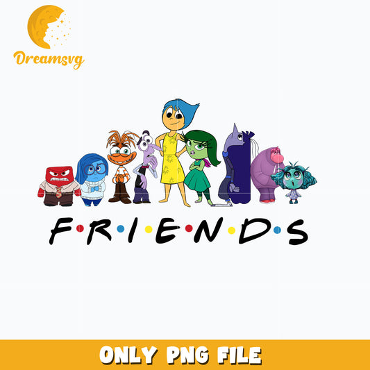 Inside Out 2 friends png, cartoon disney png