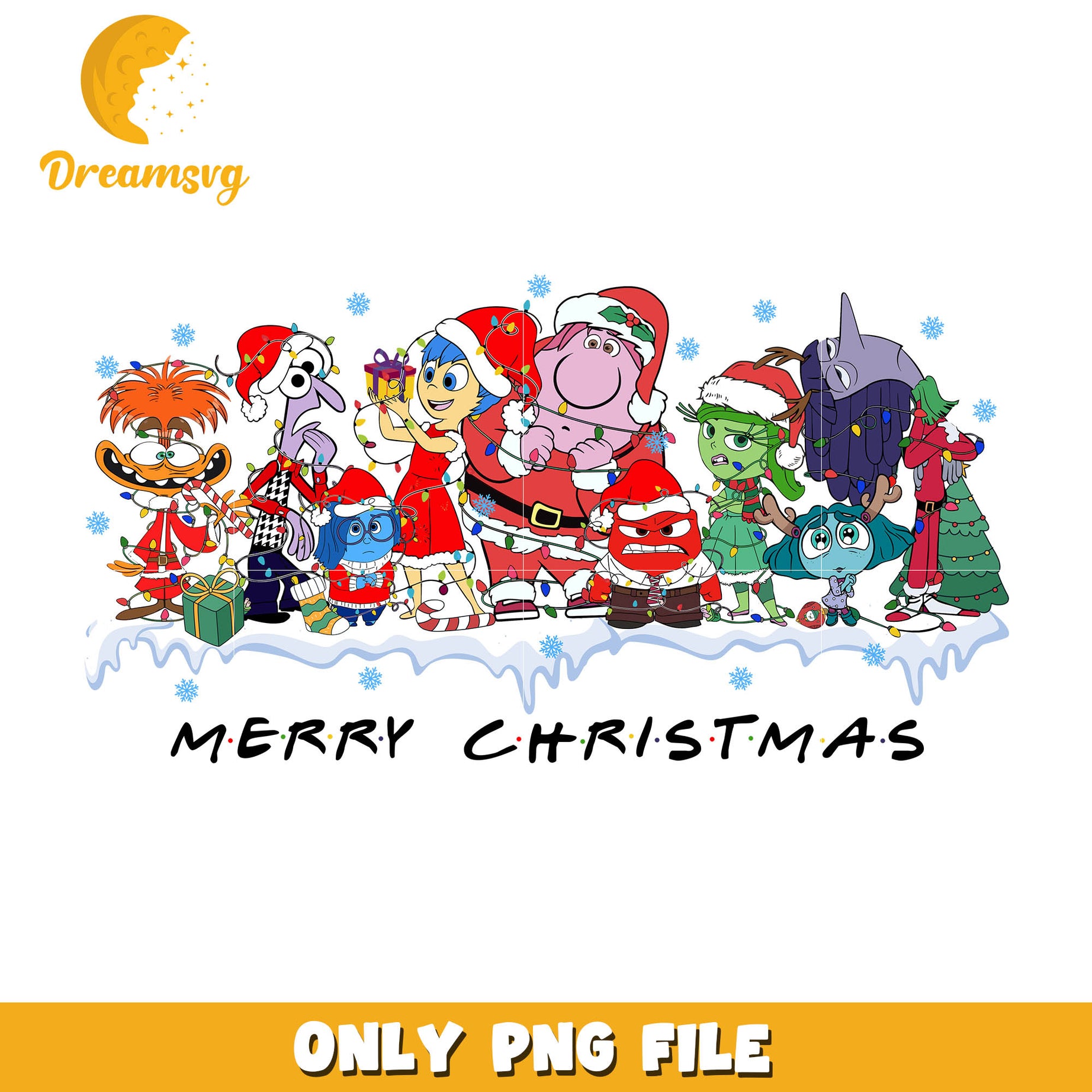 Inside out 2 merry christmas png, inside out​ png, inside out 2​ png