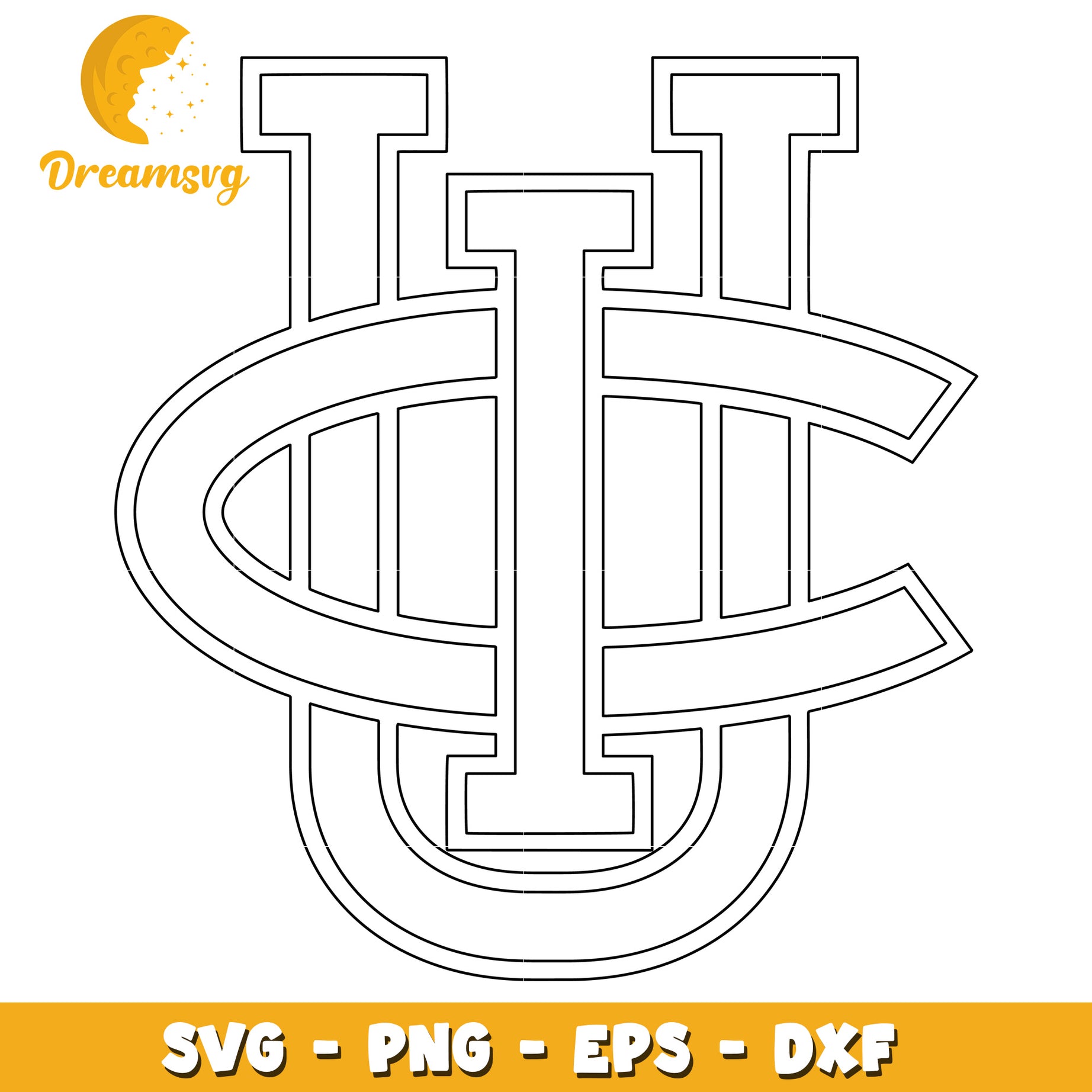 Block Monogram Gc Interlocking Interlock Monogram SVG Cut File – DreamSVG Store