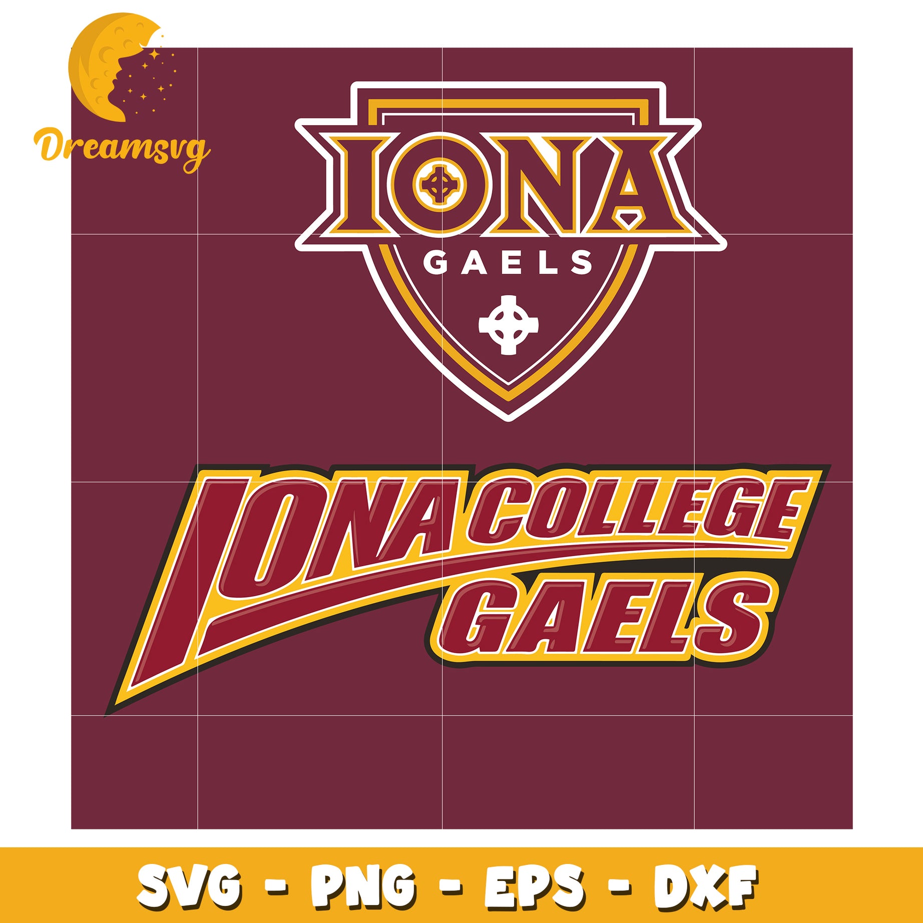 Iona College Gaels SVG Bundle for Creative Projects and Crafts