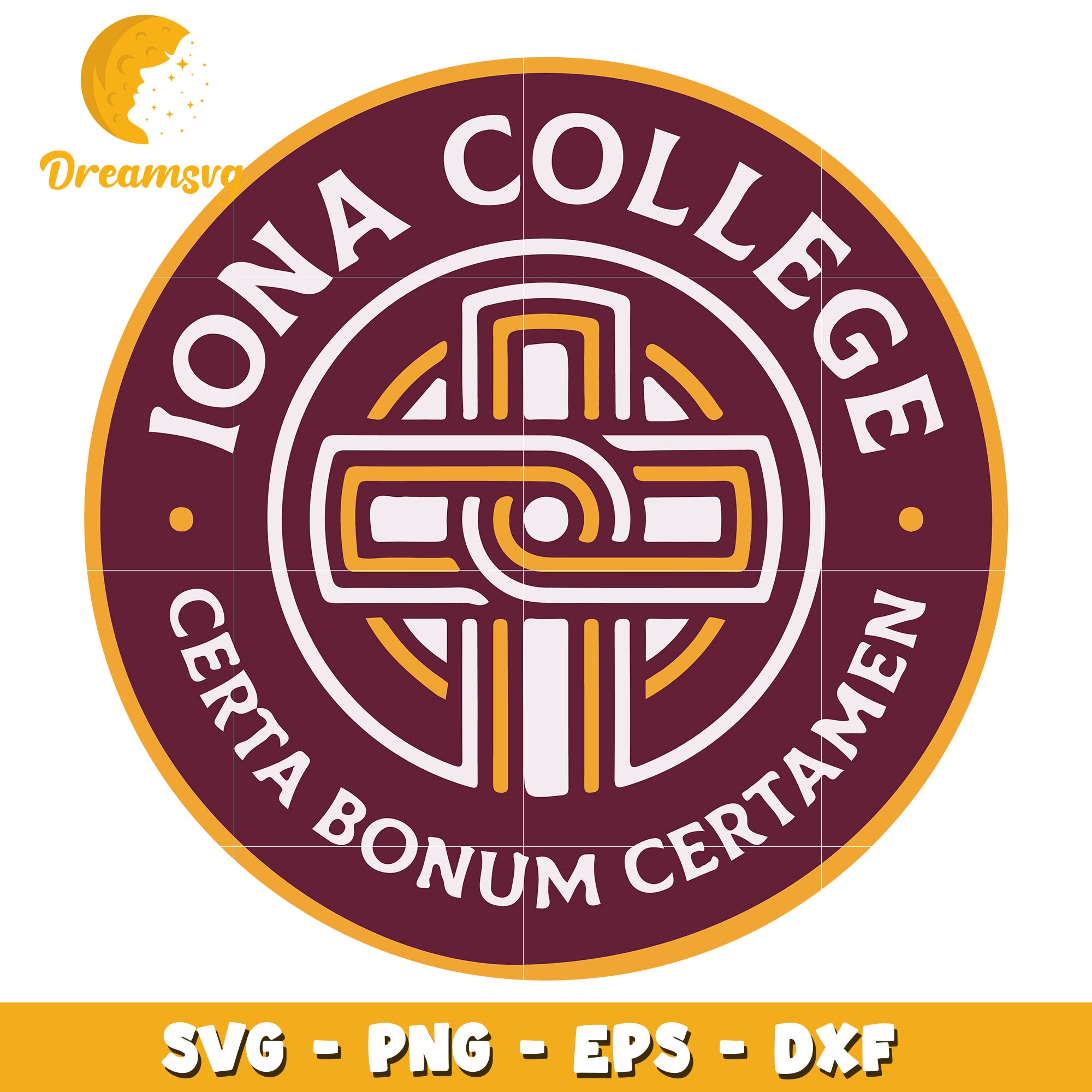 Iona College SVG Logo PNG EPS DXF