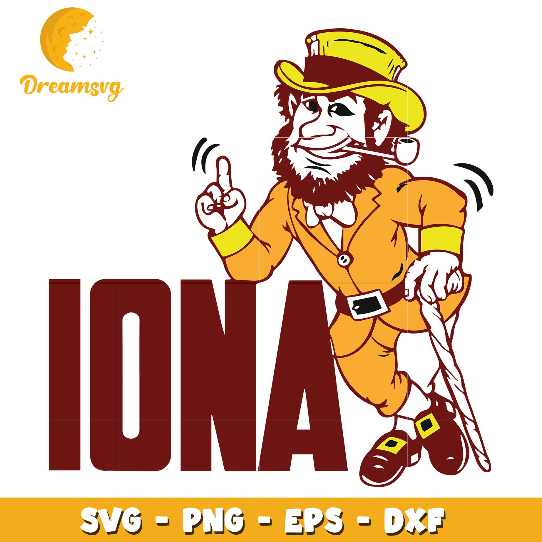 Iona Gael SVG PNG EPS DXF Cut File