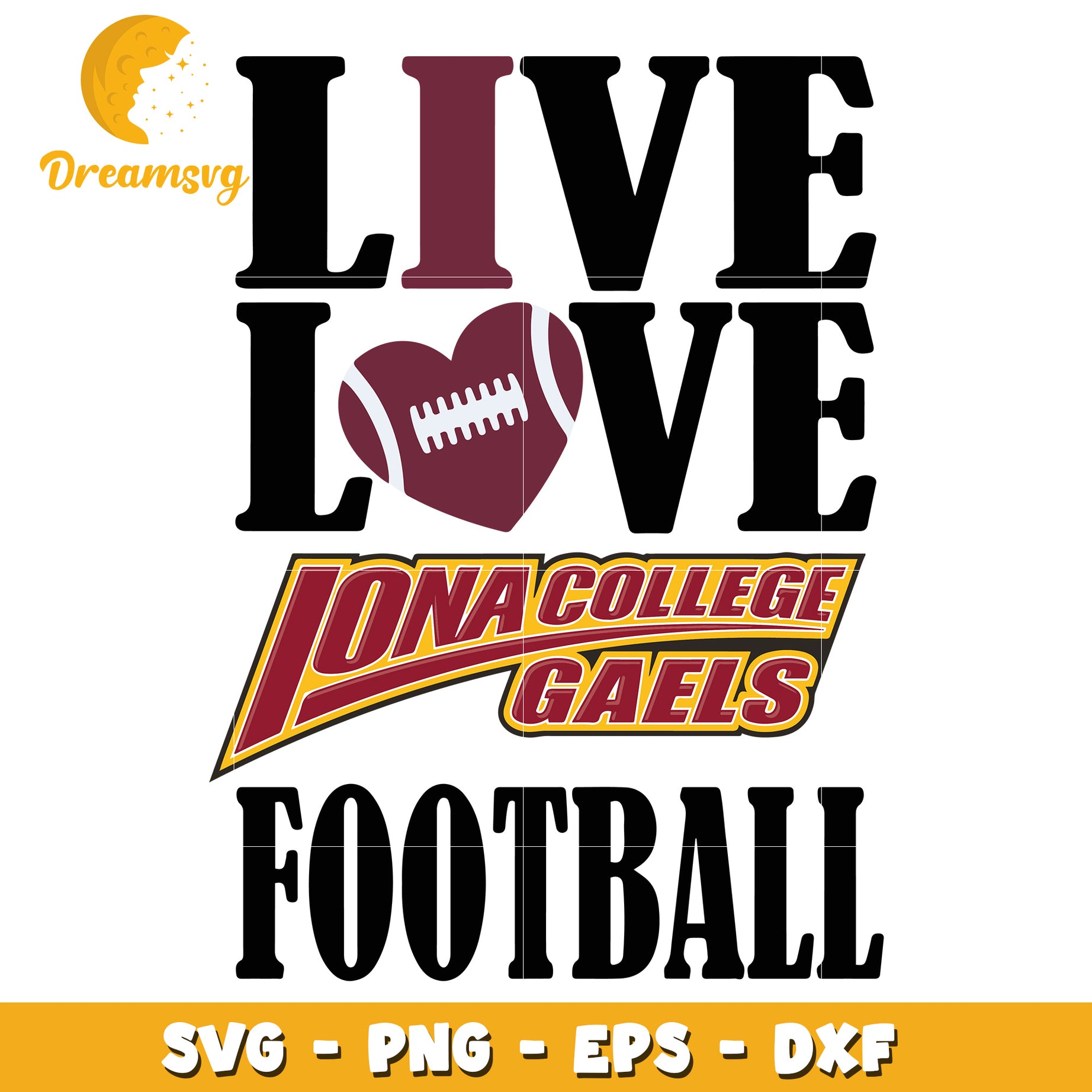 Iona Gaels Football SVG PNG EPS DXF