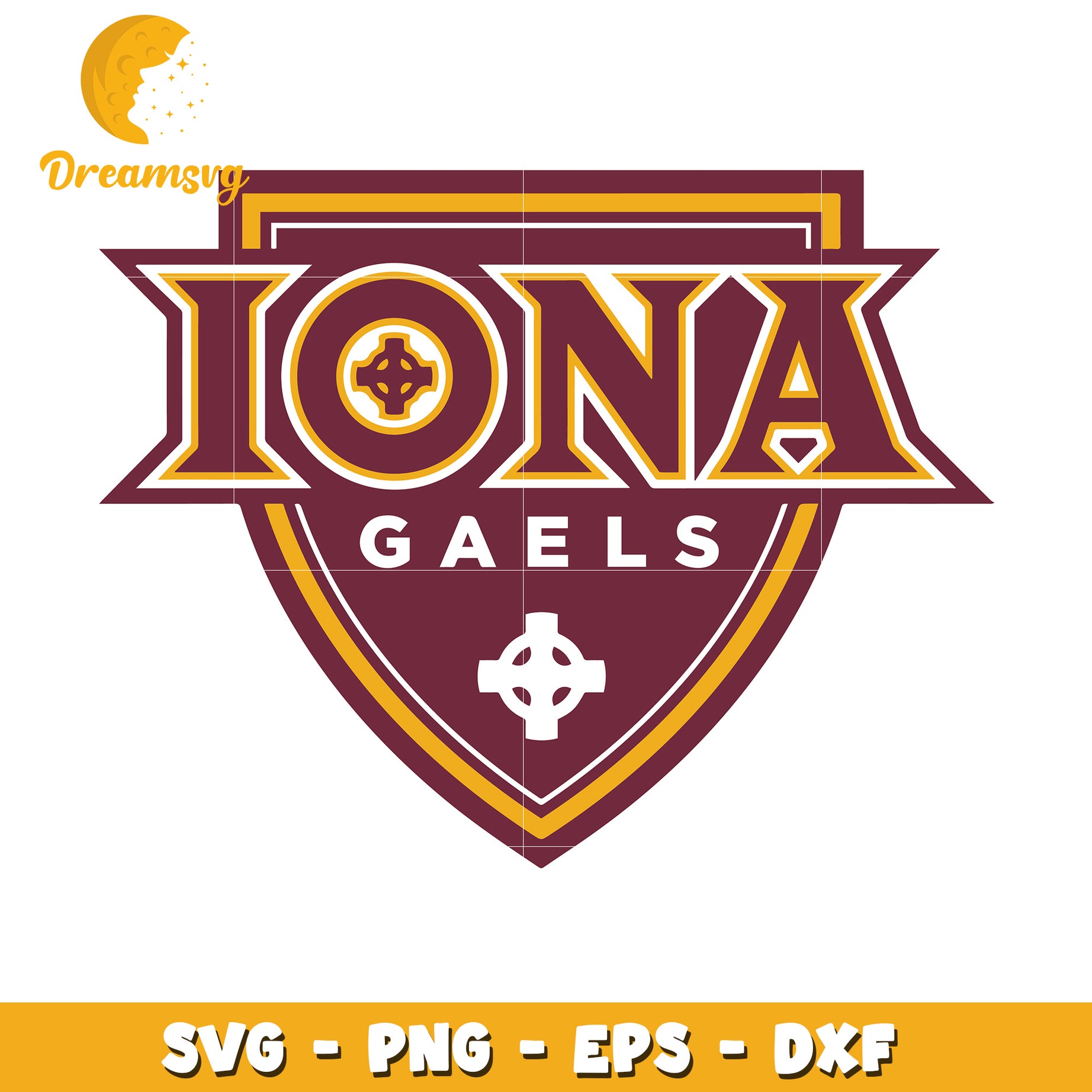 Iona Gaels SVG Logo PNG EPS DXF