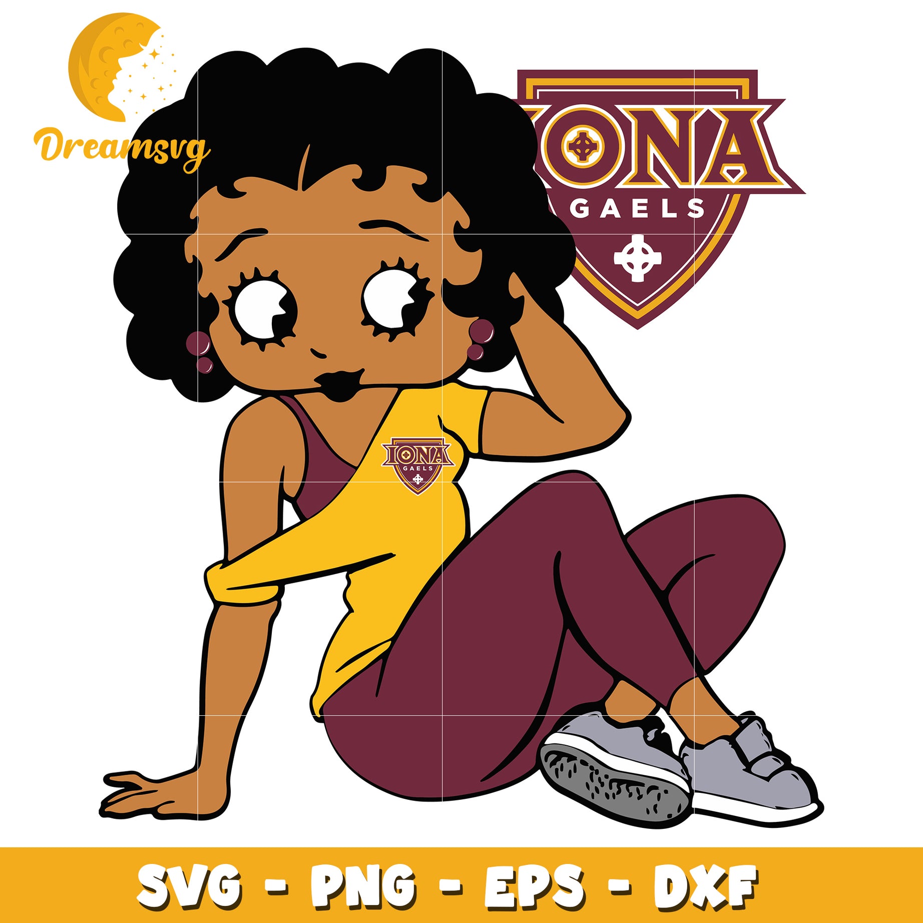 Iona Gaels SVG PNG EPS DXF Cut File