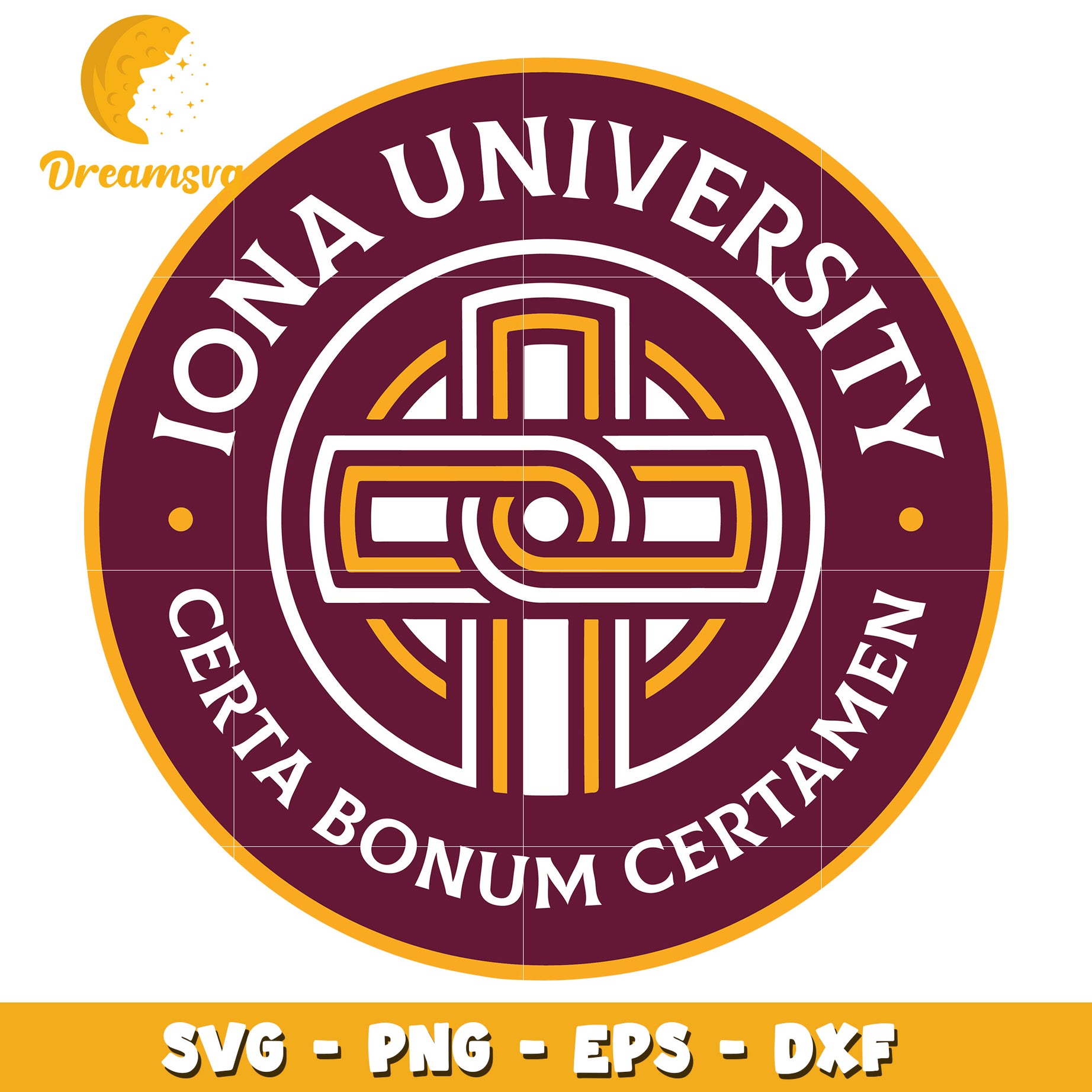 Iona University SVG Logo PNG EPS DXF