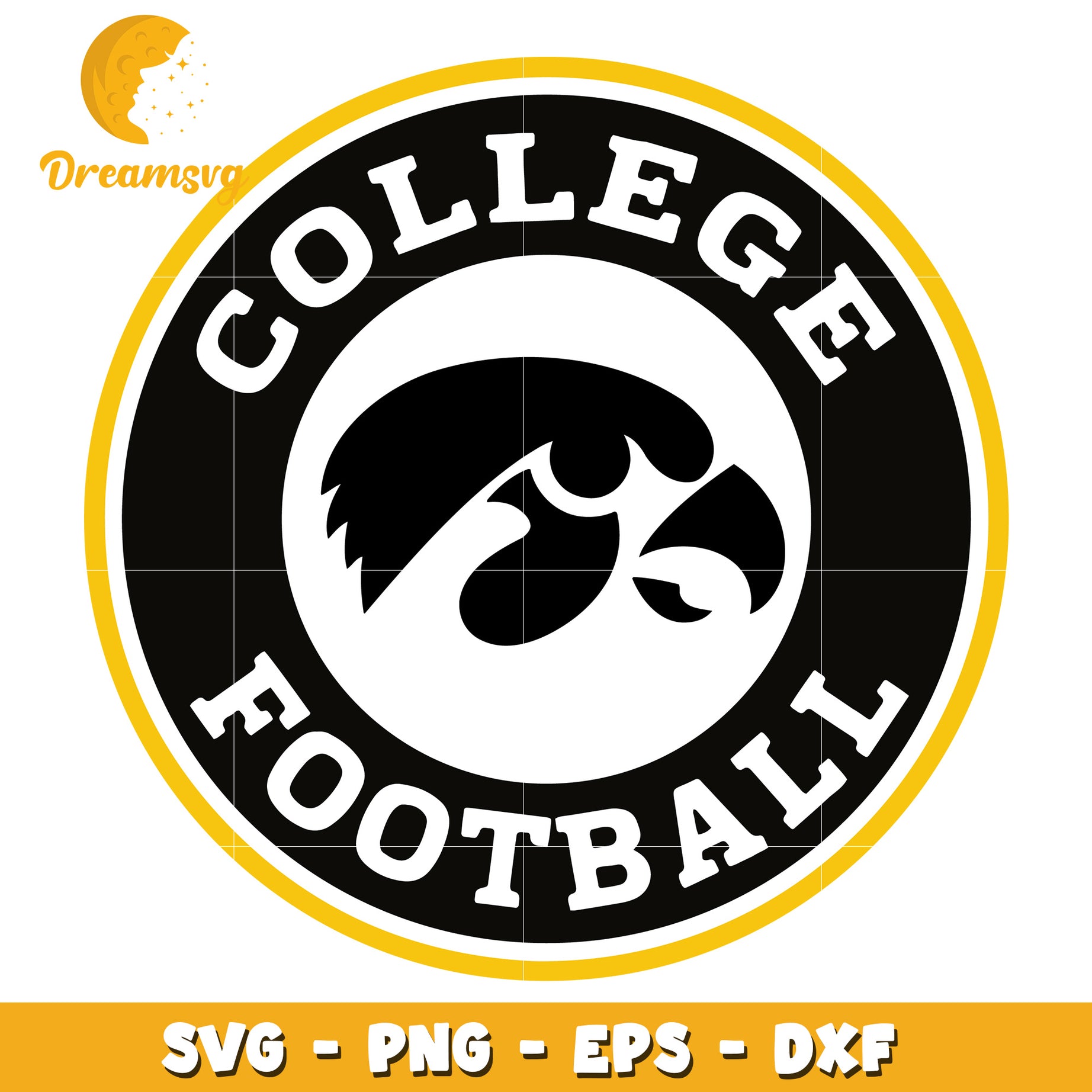 Iowa Hawkeyes College Football SVG