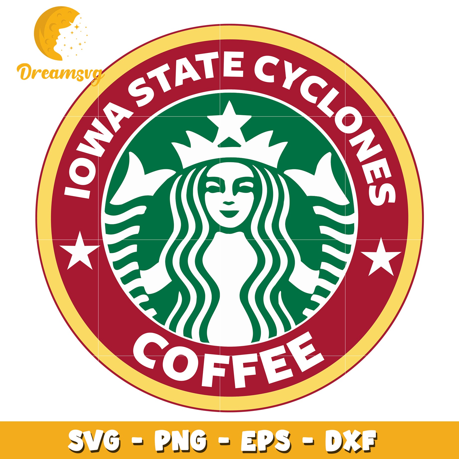 Iowa State Cyclones Coffee SVG PNG EPS DXF