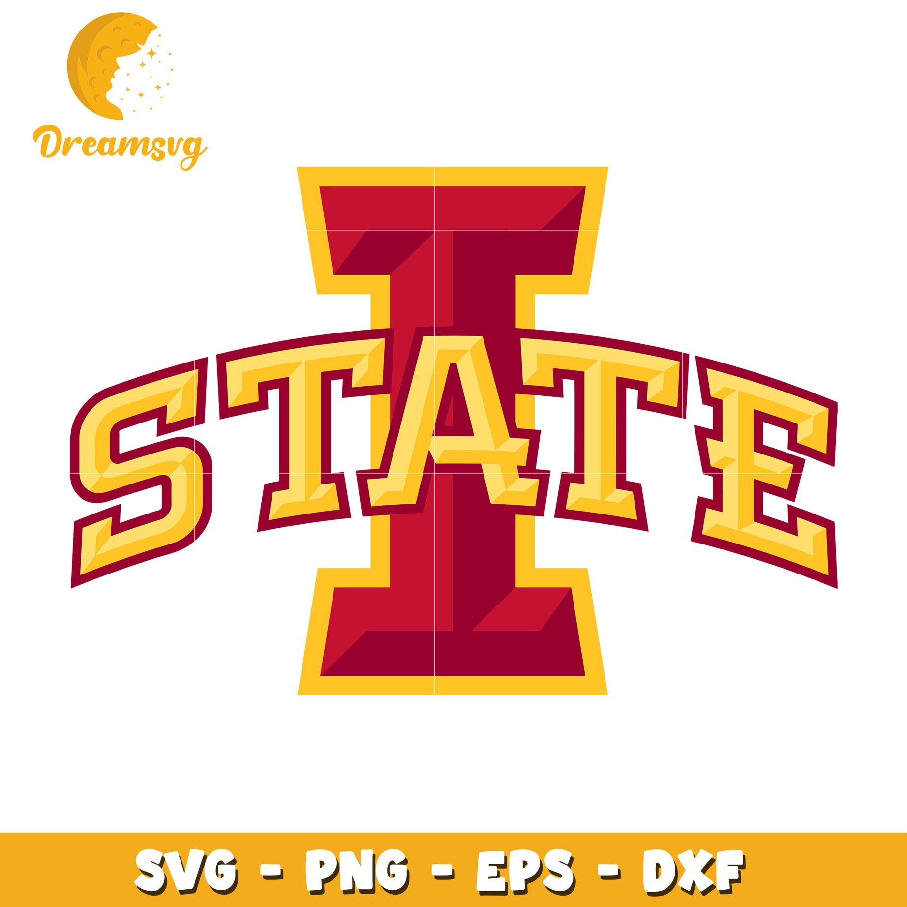 Iowa State Logo SVG PNG EPS DXF Files