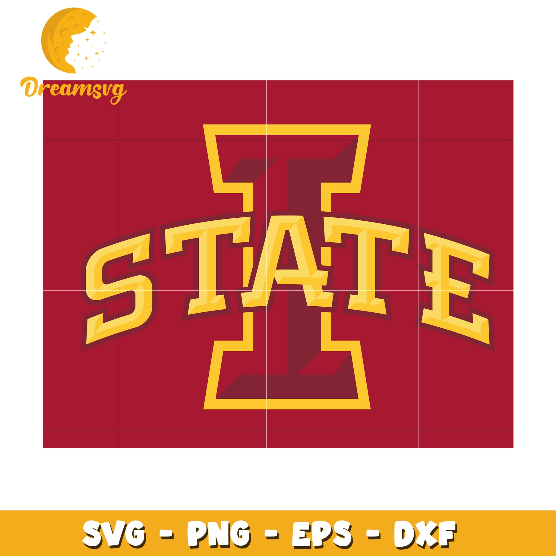 Iowa State University Logo SVG Design for Crafting Projects