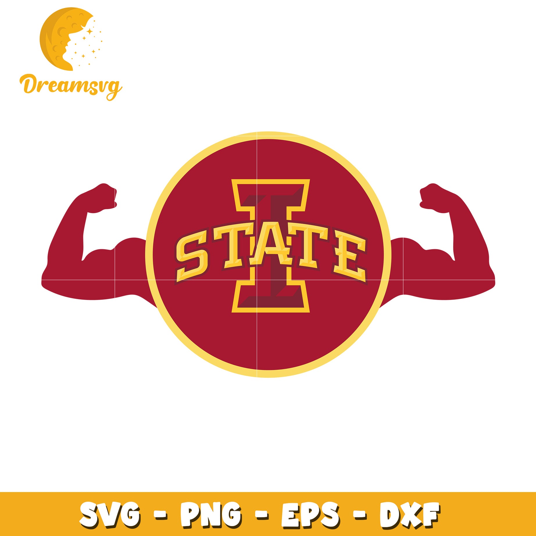 Iowa State University SVG Graphic Strong Design for Downloads