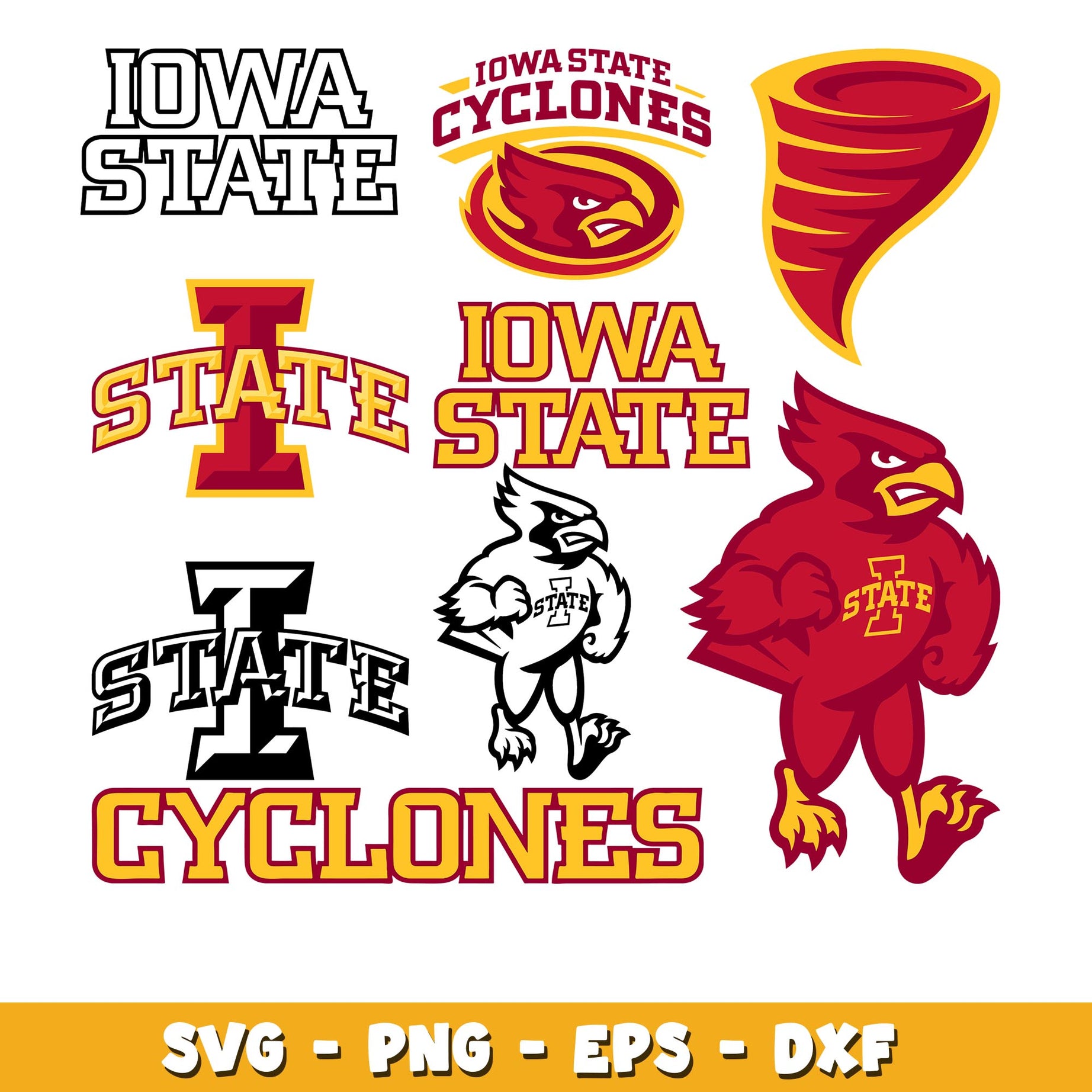 Iowa State Cyclones Bundle svg, Iowa State Cyclones logo svg, ncaa svg  