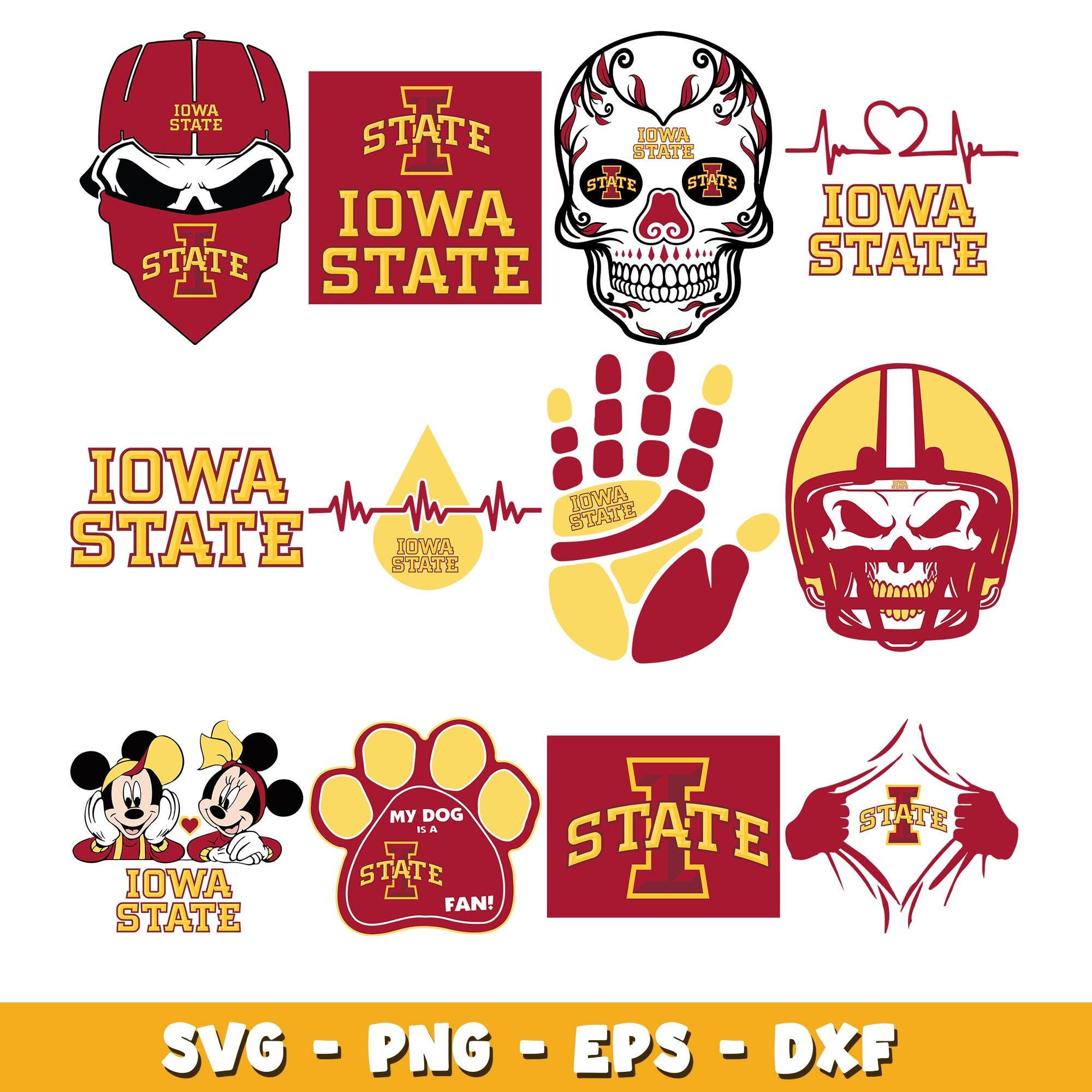 Iowa State logo Bundle svg, Iowa State logo svg, ncaa svg – DreamSVG Store