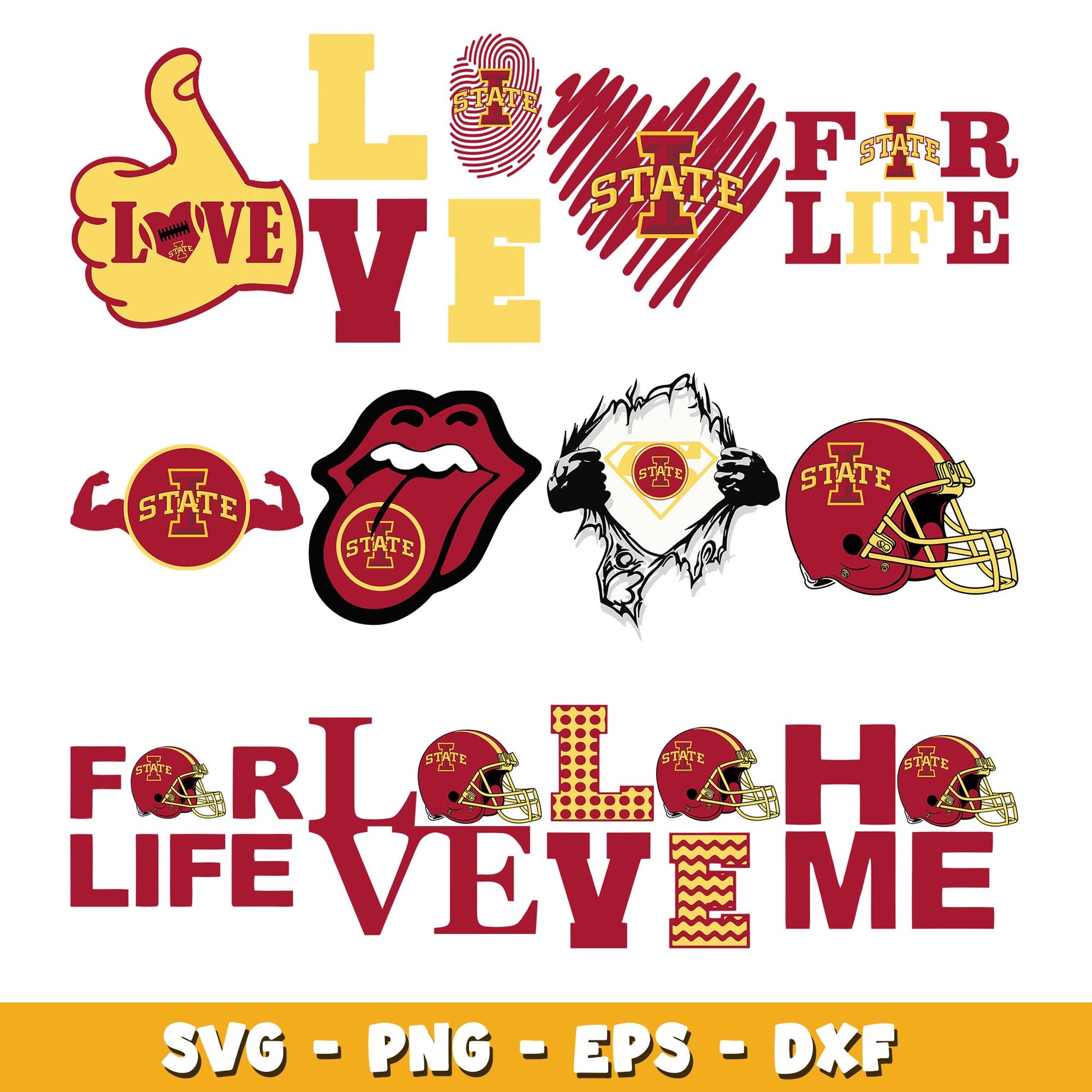 Iowa State Bundle svg, Iowa State logo svg, ncaa svg 