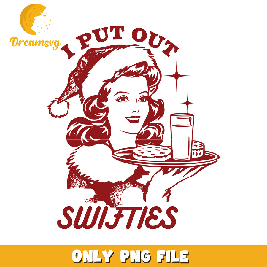 I put on swiftie woman santa png, taylor swift png, swiftie png