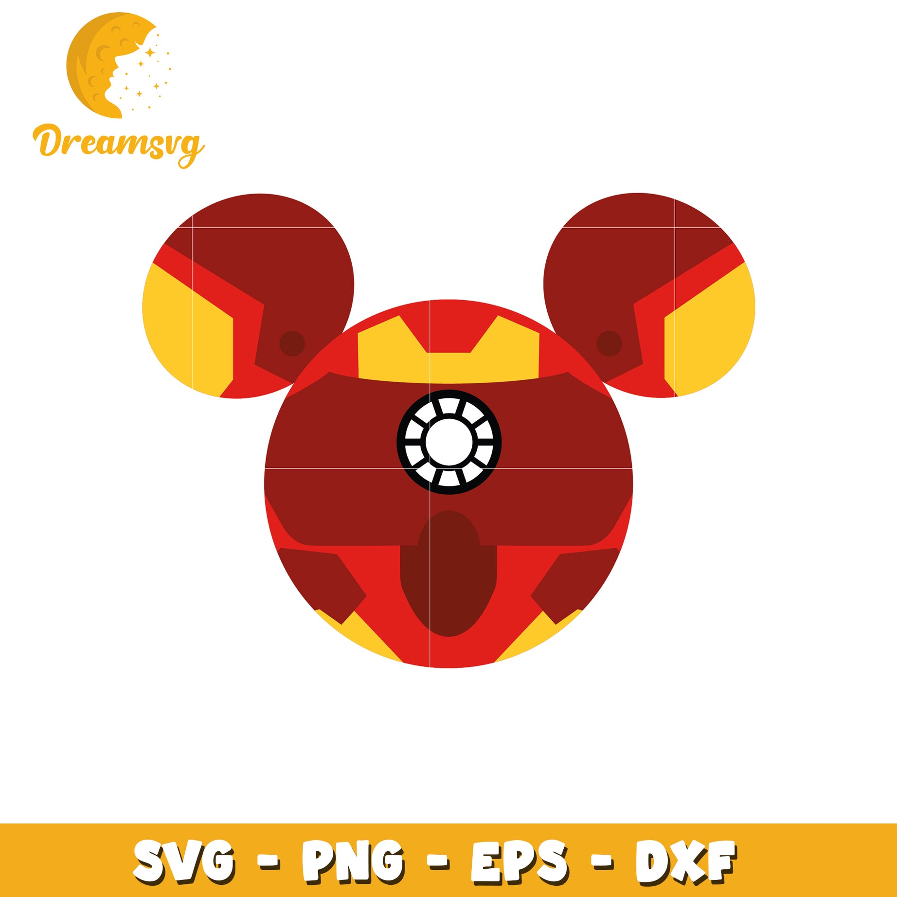 Iron Man Mickey Mouse SVG Cut File