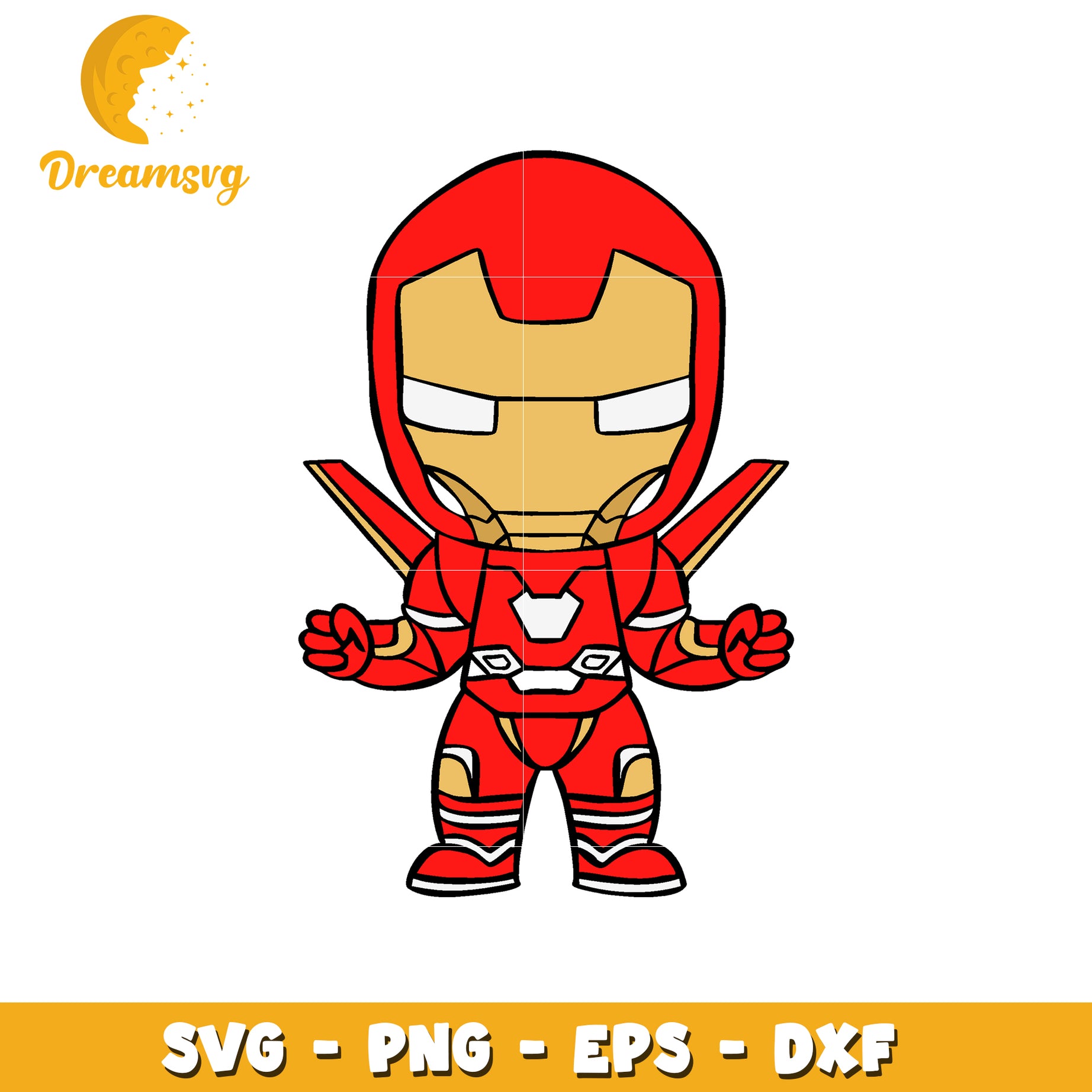 Iron Man PNG, SVG, EPS, DXF files for download
