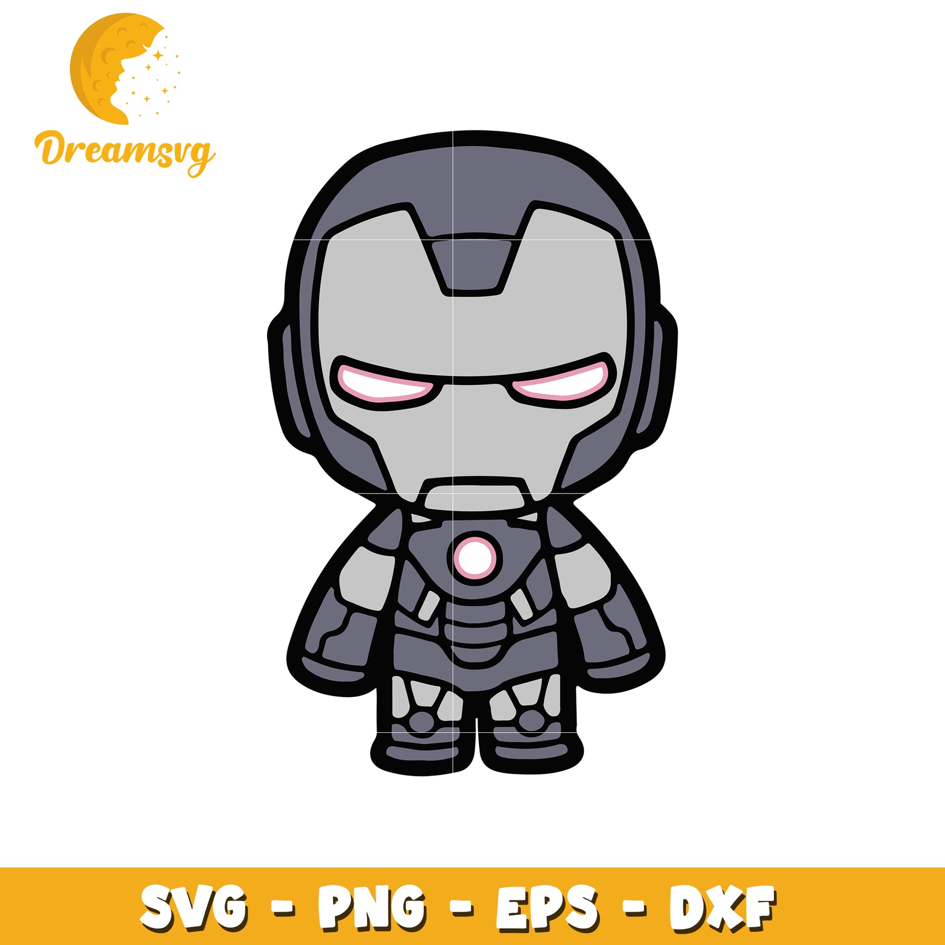 Iron Man SVG PNG EPS DXF Files