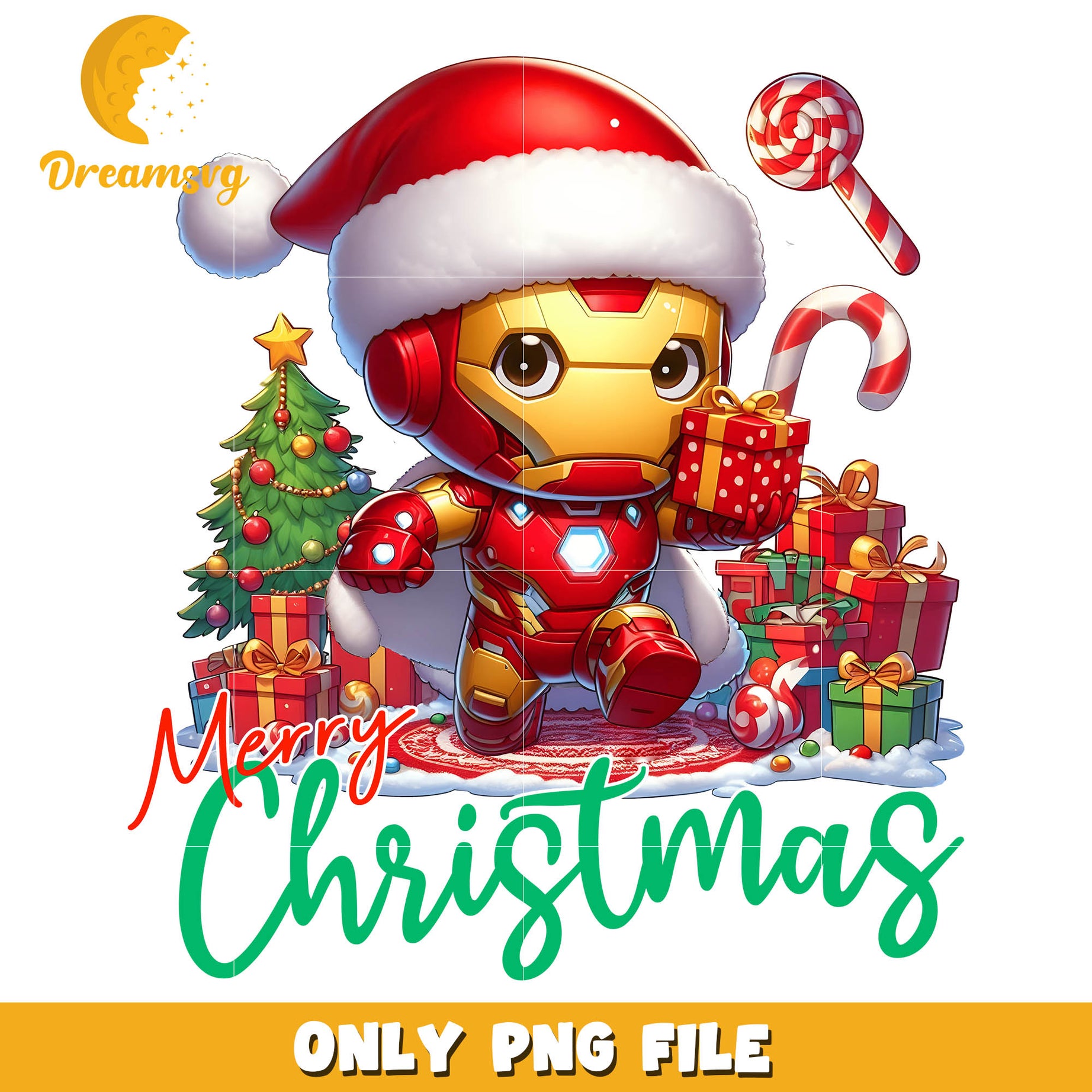 Iron man merry christmas png, marval heroes​ png, iron man png