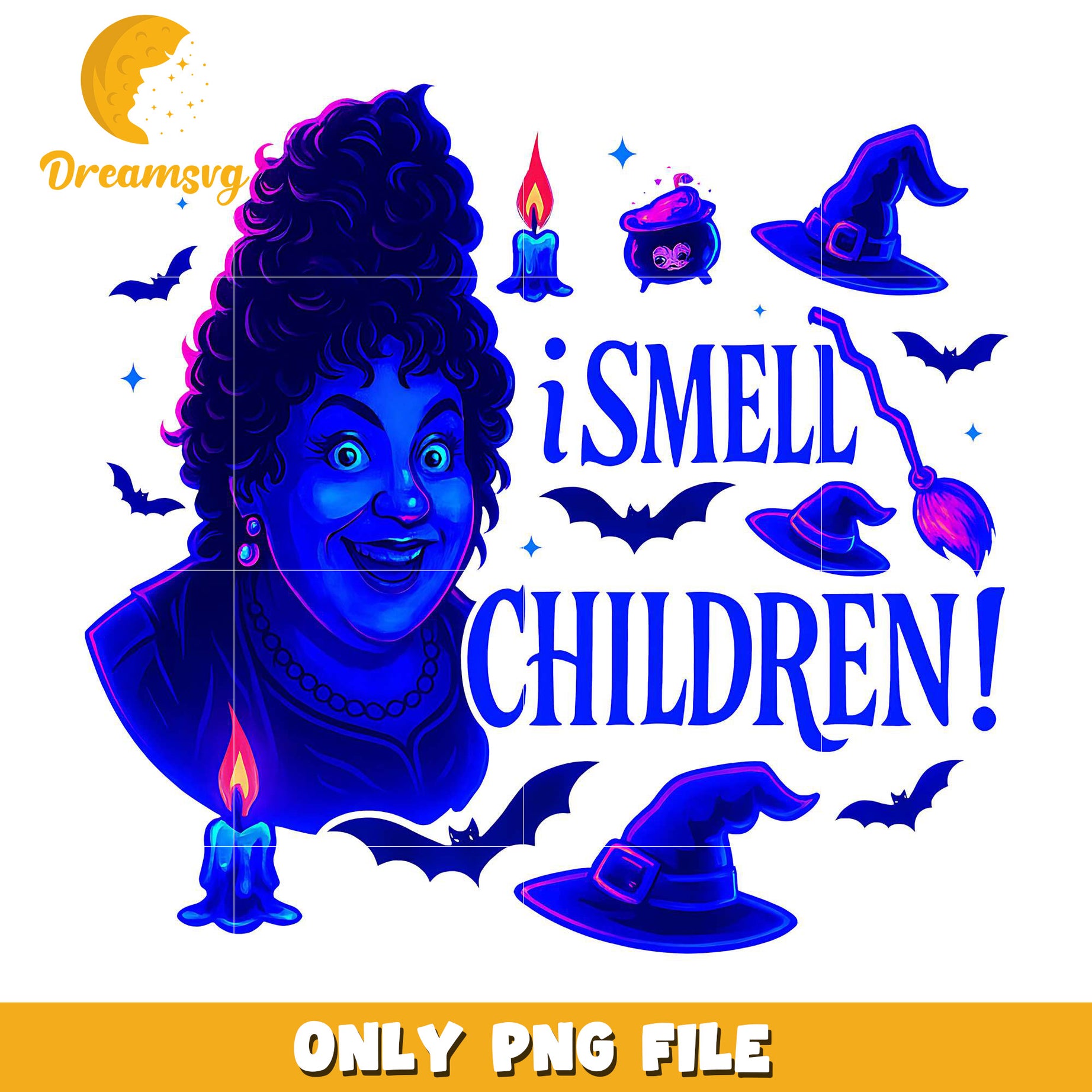 I smell children png, halloween pumpkin png, spooky halloween​​ png