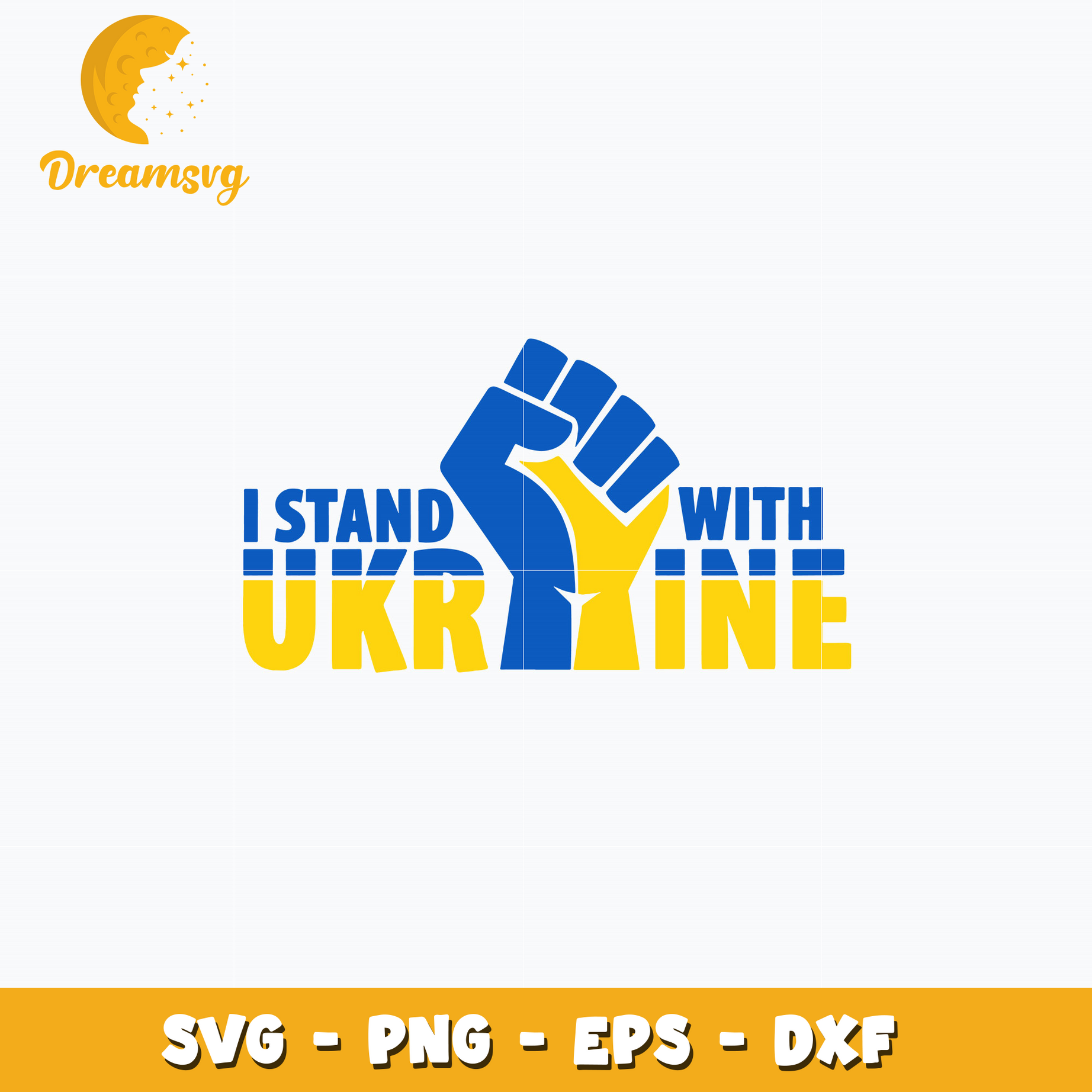 I stand with Ukraine Svg, Png, Dxf, Eps