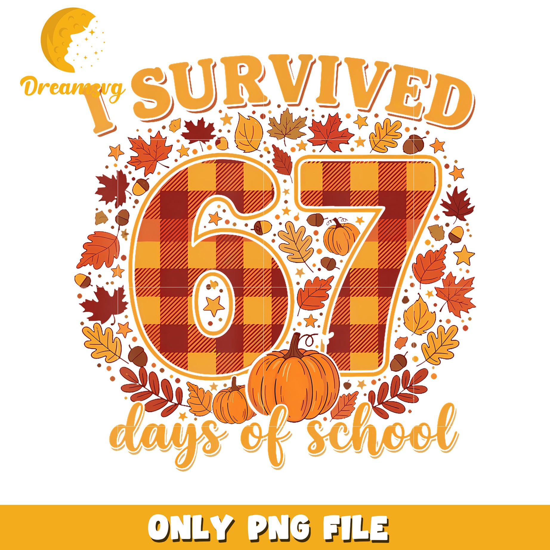 I survived 67 days of school png, american trend png, sixseven core png