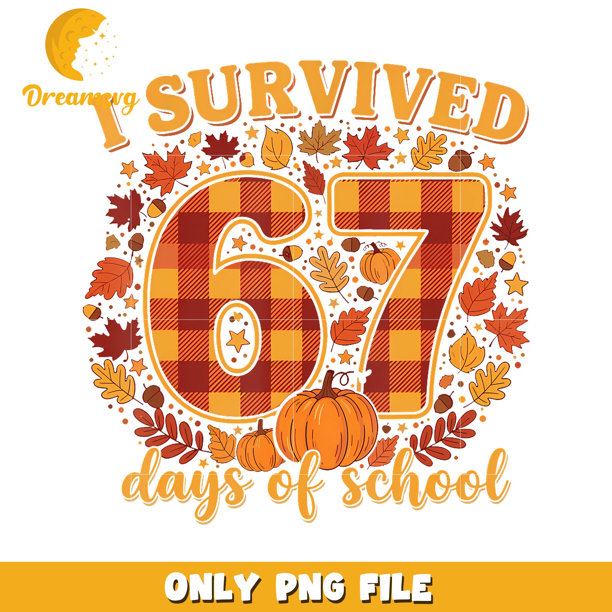 I survived 67 days of school png, american trend png, sixseven core png