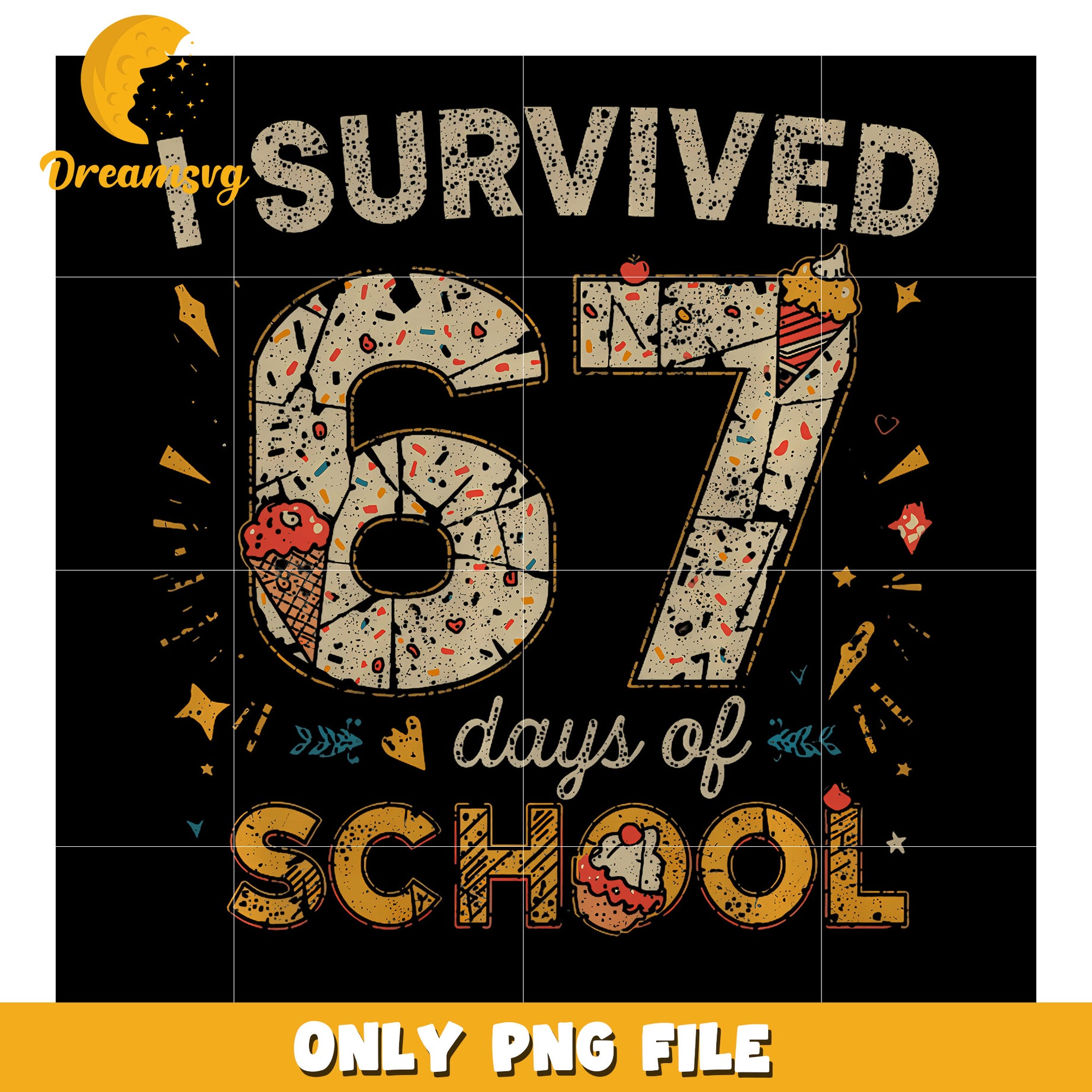 I survived 67 days of school png, happy quotes png, trending quotes png