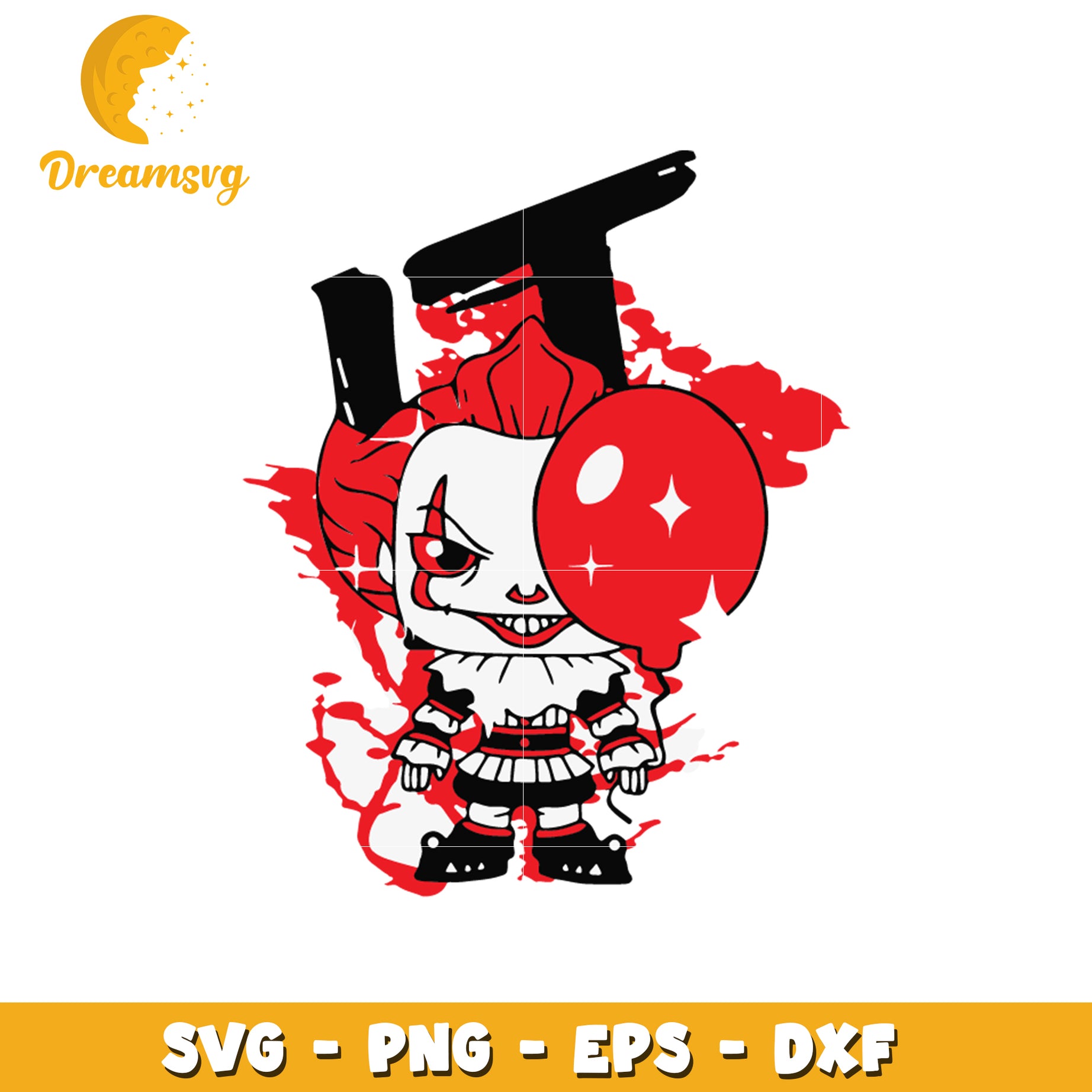 It Pennywise the clown horror movies svg, horror movies svg
