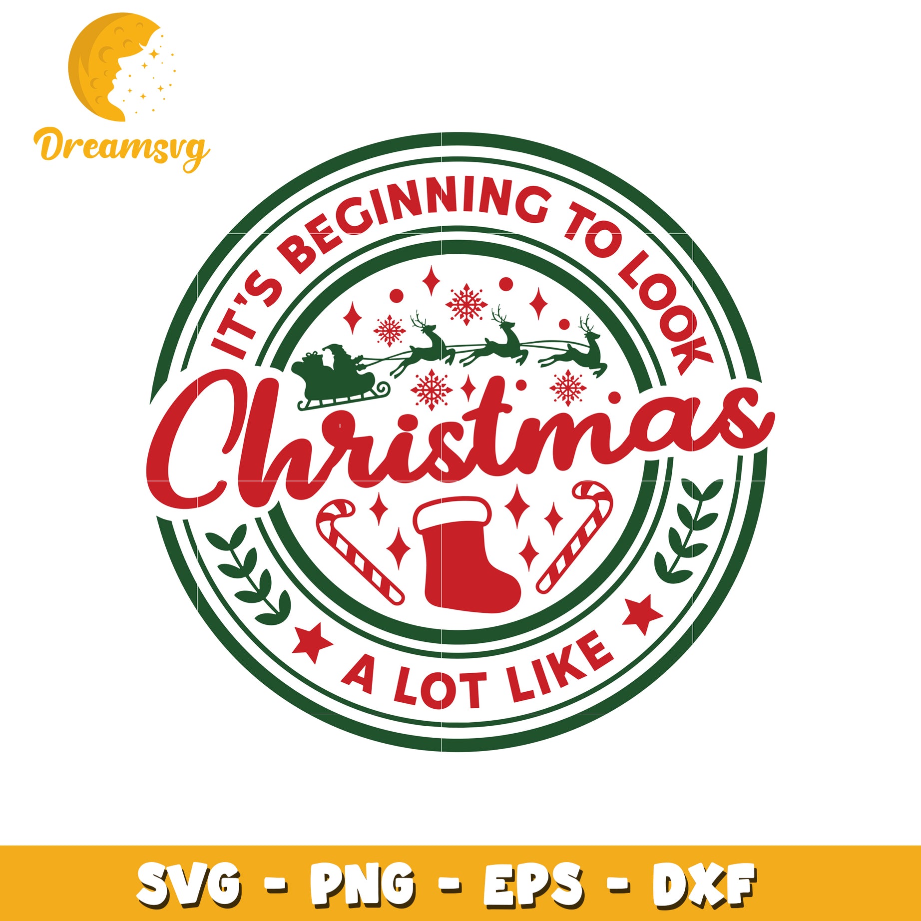 It's beginning to look christmas svg, christmas logo svg