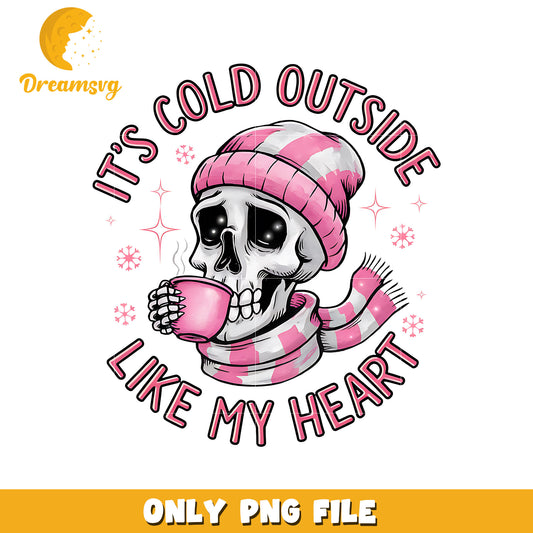 It's cold outside like my heart png, human skeleton png, valentine png