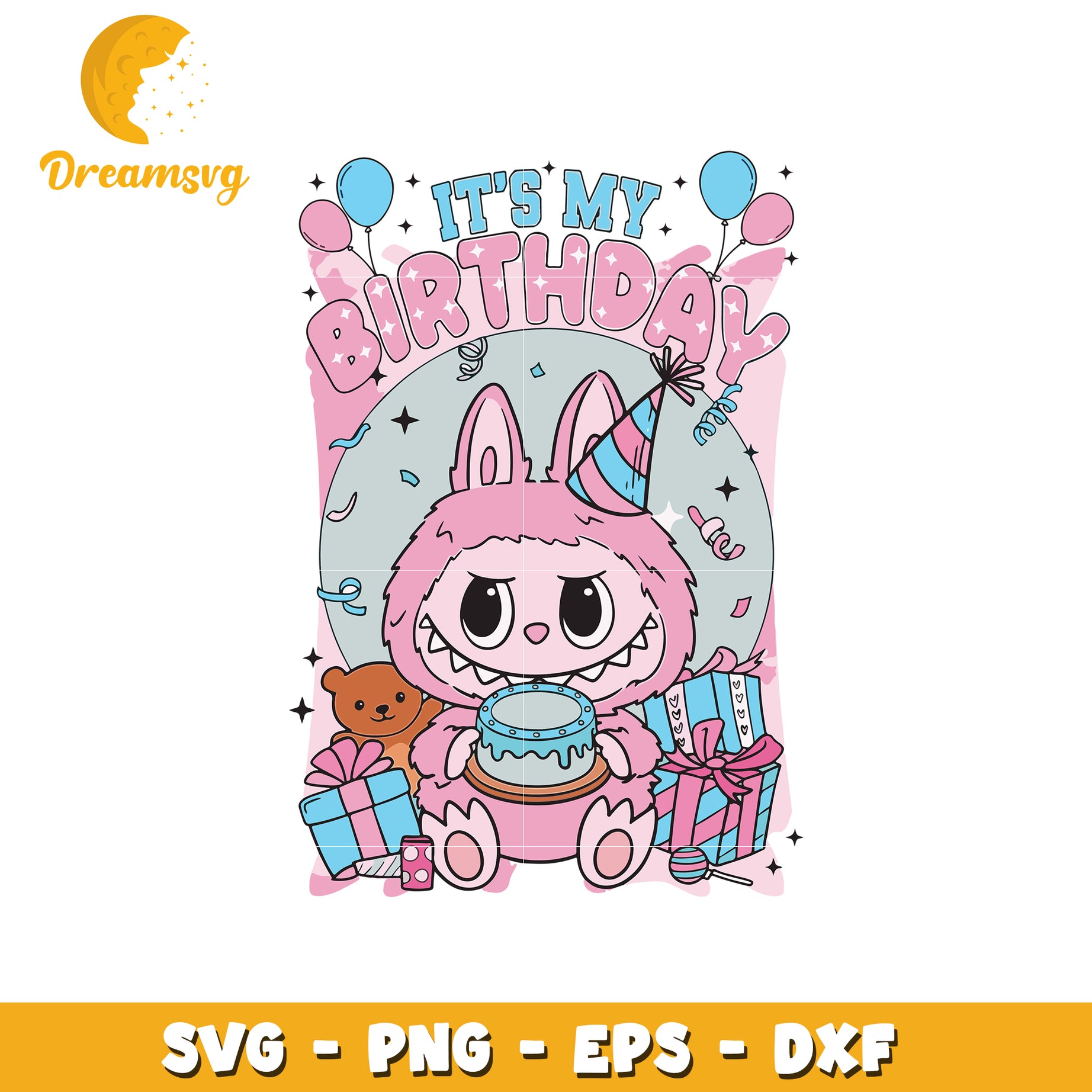 It's my birthday svg, labubu halloween svg, cute labubu svg