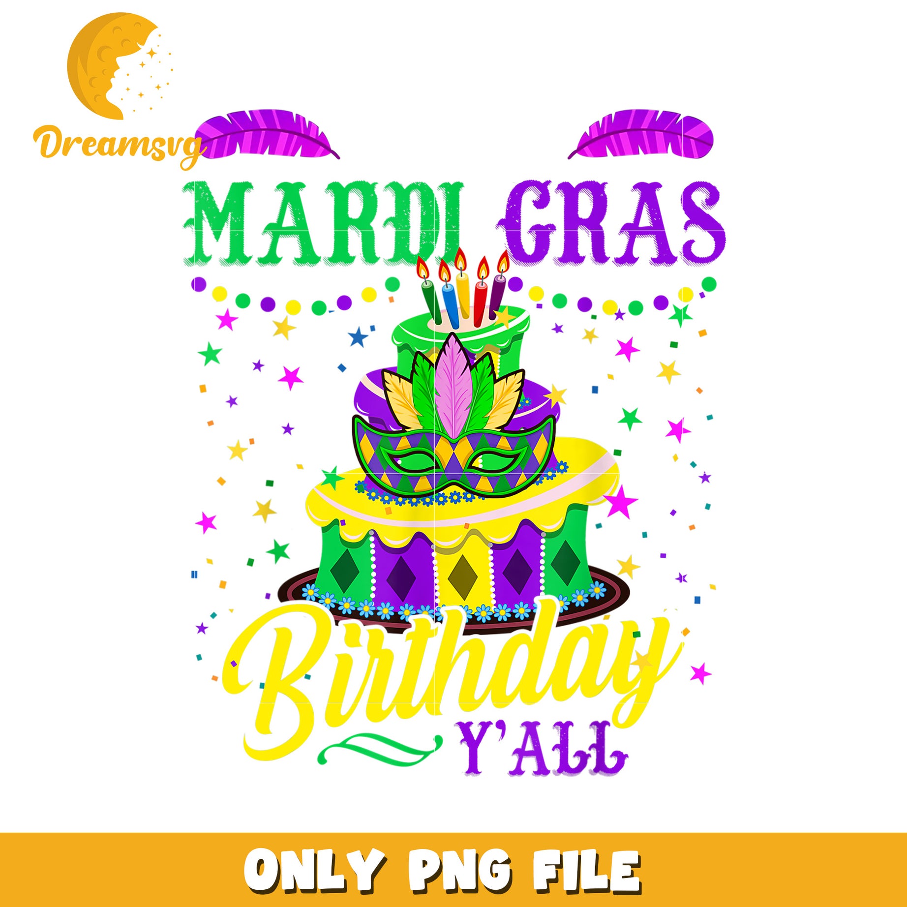 It's my mardi gras birthday y'all png, mardi gras png, birthday png