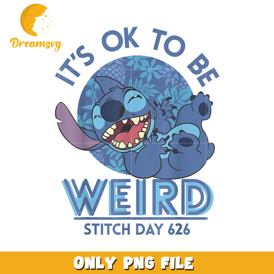 It_s ok to be weird short sleeve png, lilo and stitch png, be yourself png