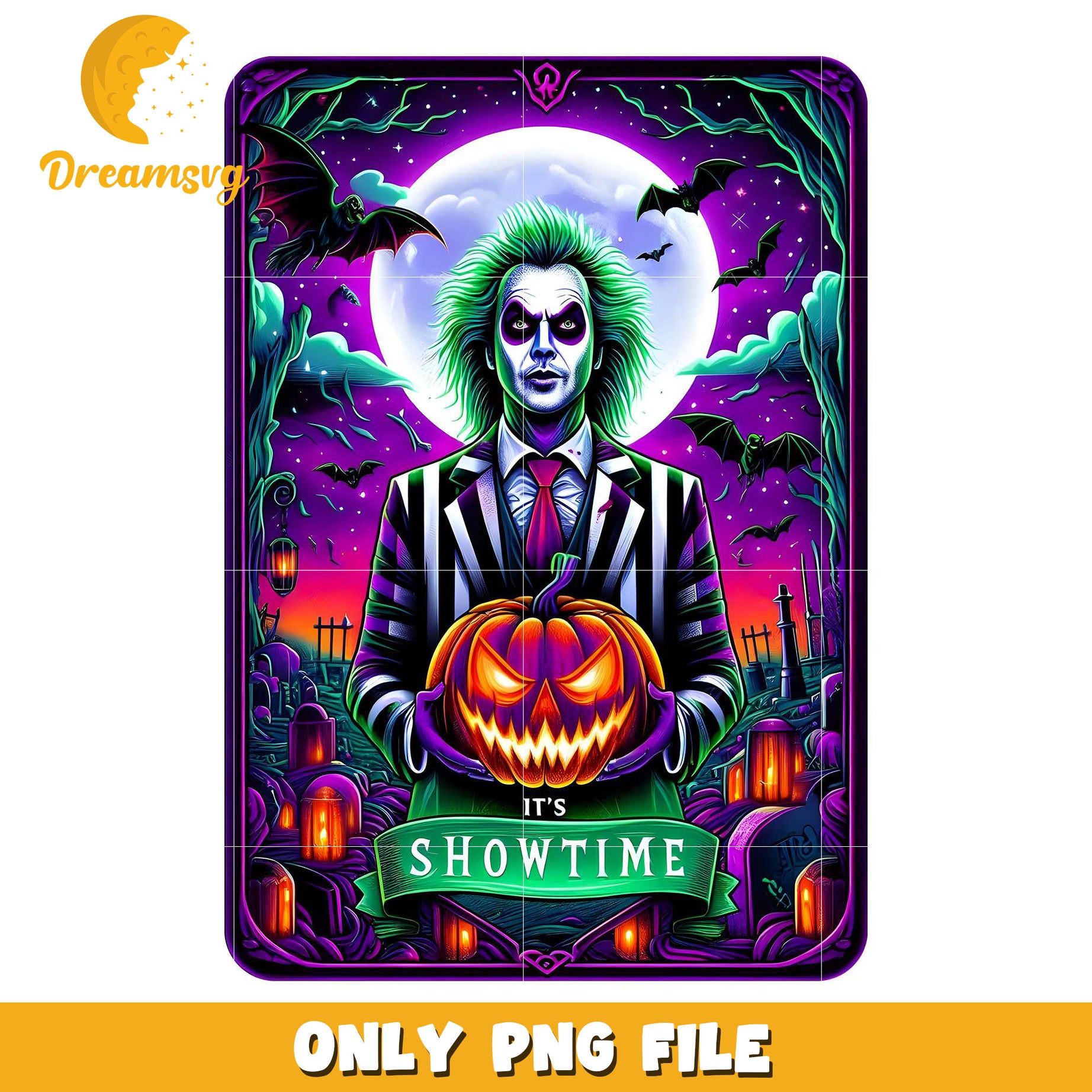 It's showtime png, halloween decor​ png, halloween background​​ png